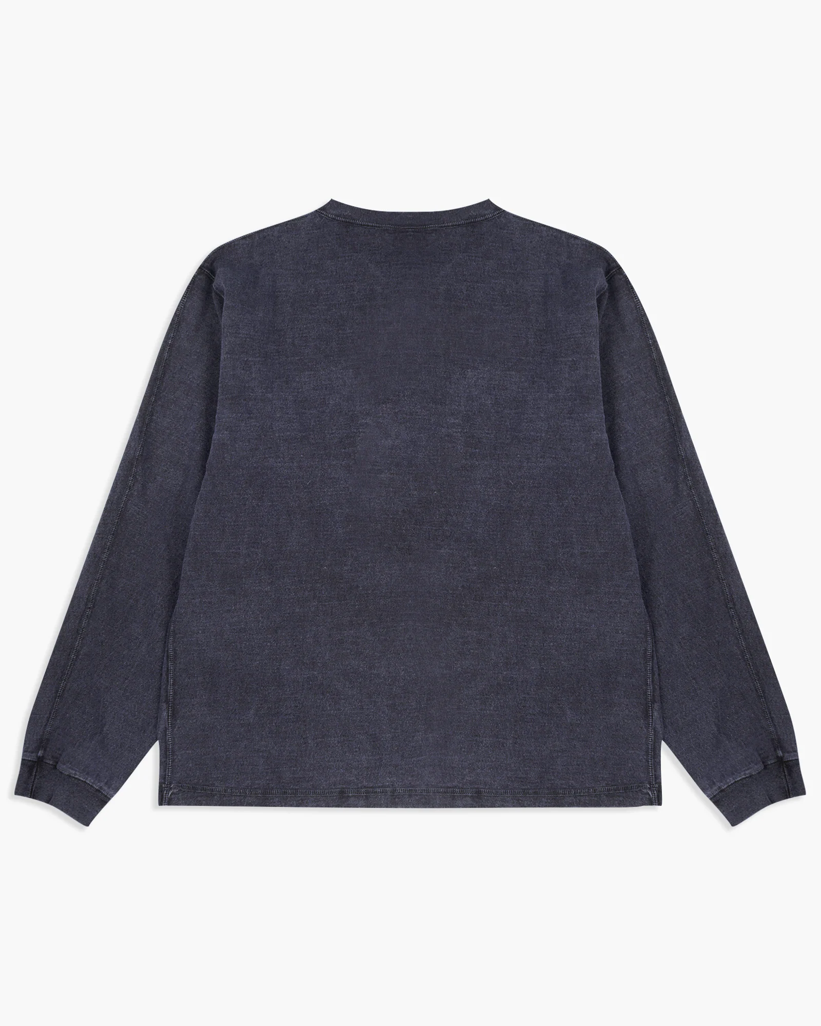 Good On L/S Heavy Henley Tee - Pigment Dyed Navy - Image 4