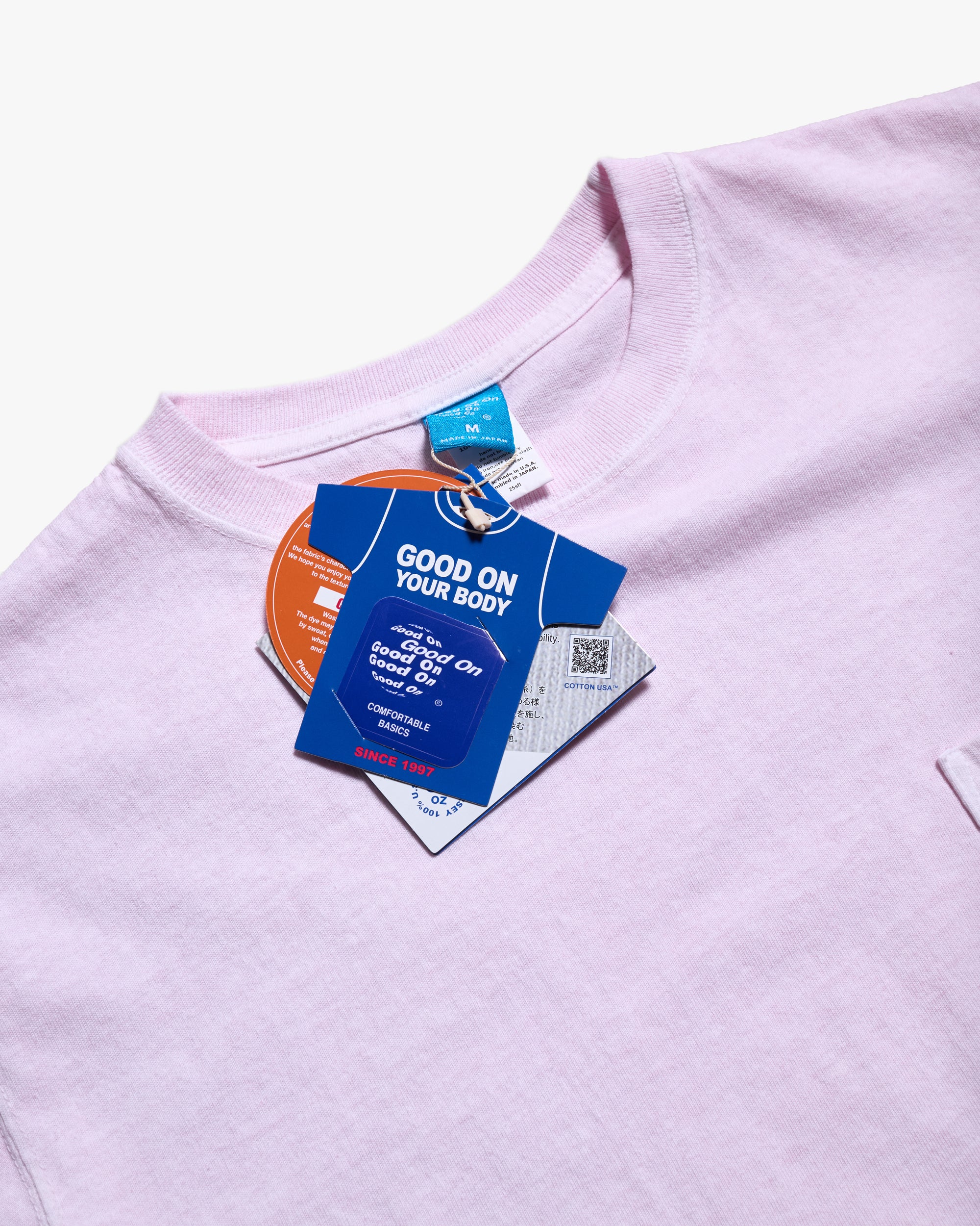 Good On S/S Pocket Tee - Pigment Dyed Sakura - Image 2