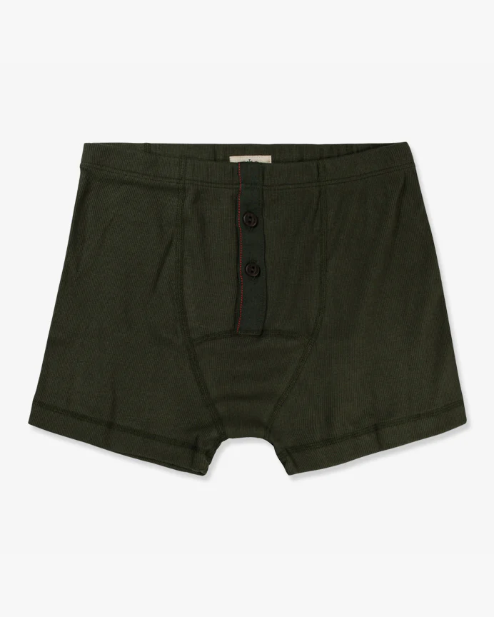 Hemen Biarritz Albar Boxer Brief - Dark Forest Green