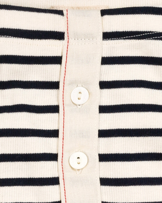 Hemen Biarritz Albar Breton Stripe Boxer Brief - Natural / Marine - Image 4