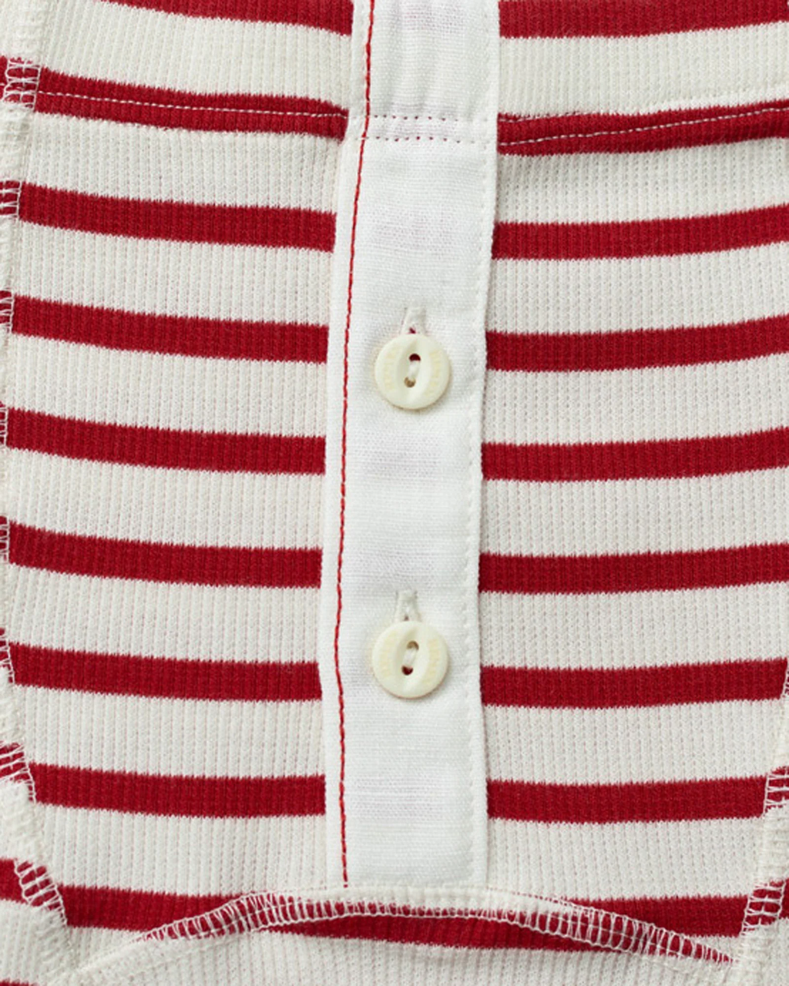 Hemen Biarritz Albar Breton Stripe Boxer Brief - Natural / Red - Image 5