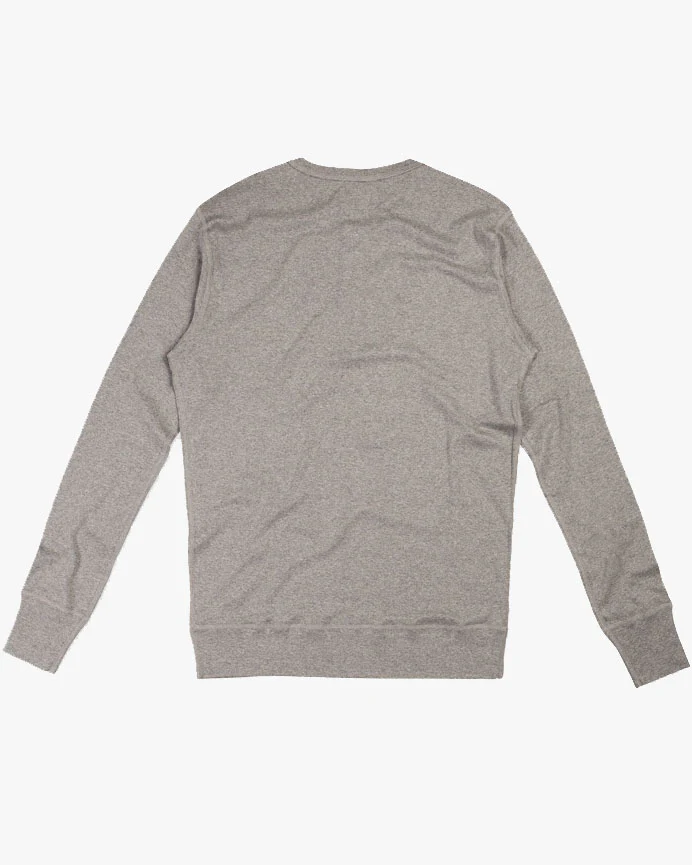 Hemen Biarritz Harri L/S Henley - Heather Grey - Image 3