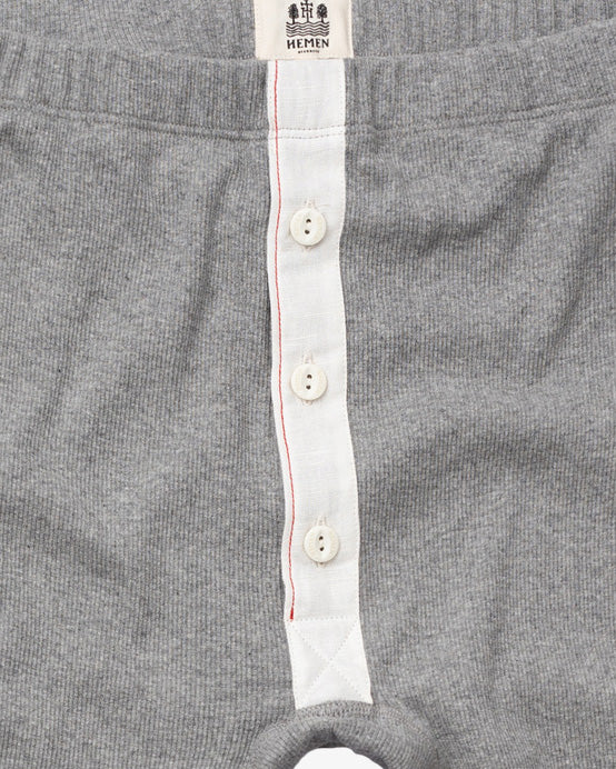 Hemen Biarritz Ikar Longjohns - Grey Heather - Image 2