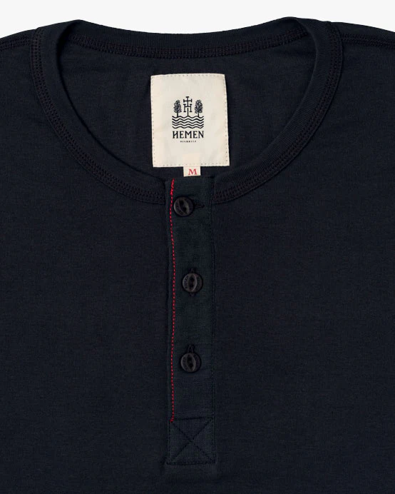 Hemen Biarritz Luzien Henley - Deep Marine - Image 4