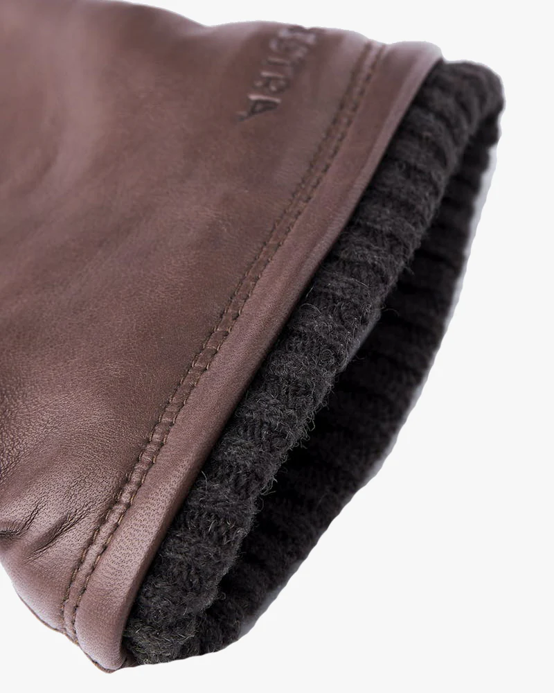 Hestra John Hairsheep Leather Gloves - Brown - Image 4
