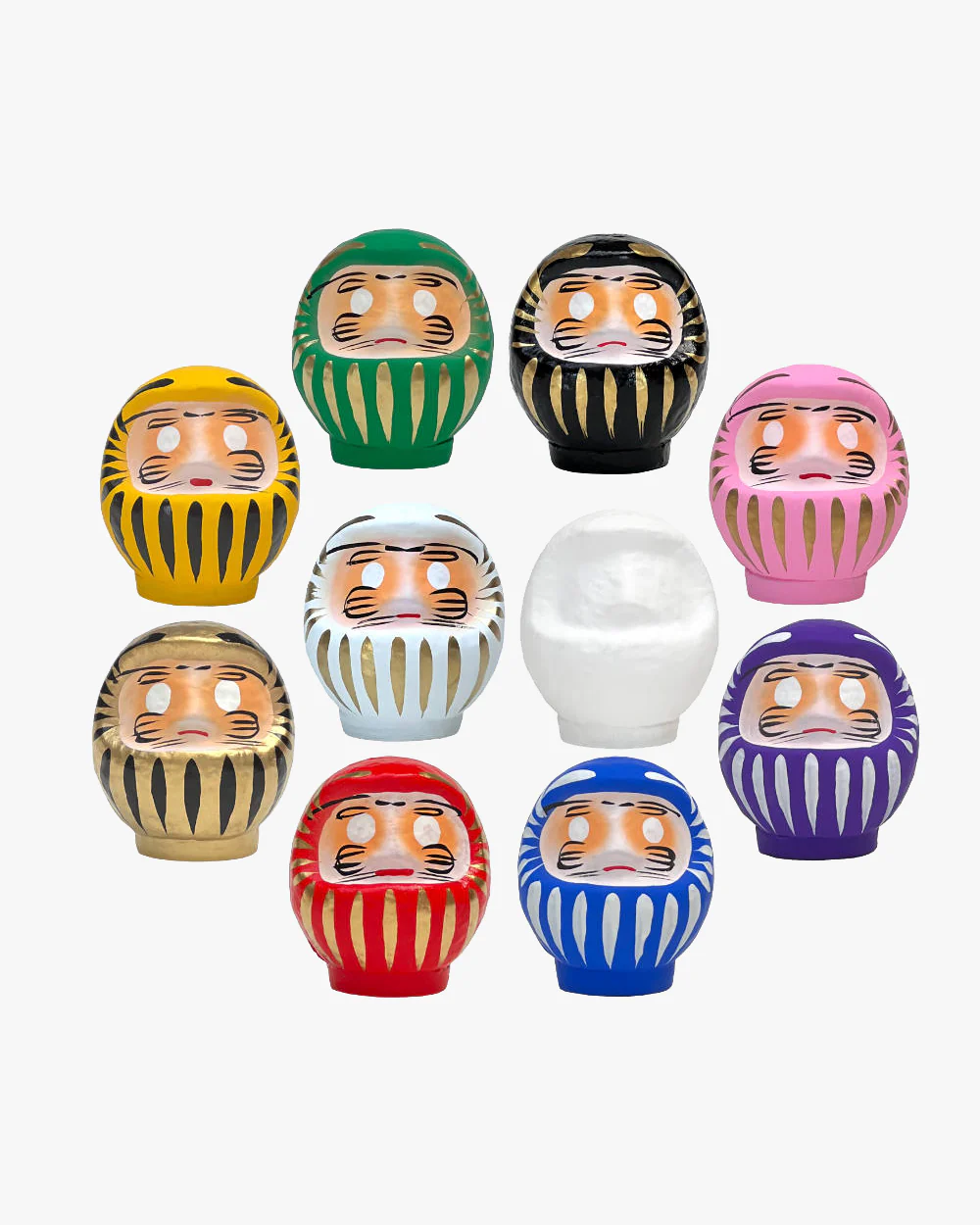 Japan Best Daimonya Daruma Wishing Doll 9cm - White / Love & Harmony - Image 2