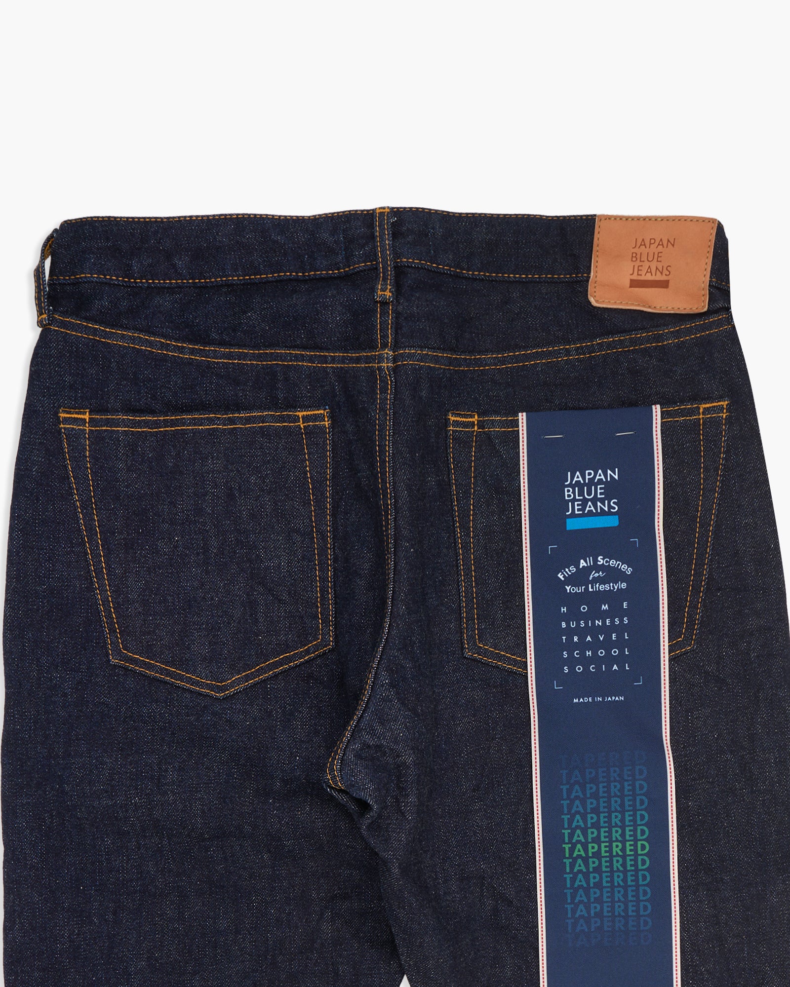 Japan Blue J201 Tapered Fit 14.8oz US Cotton Selvedge Mens Jeans - Indigo - Image 11
