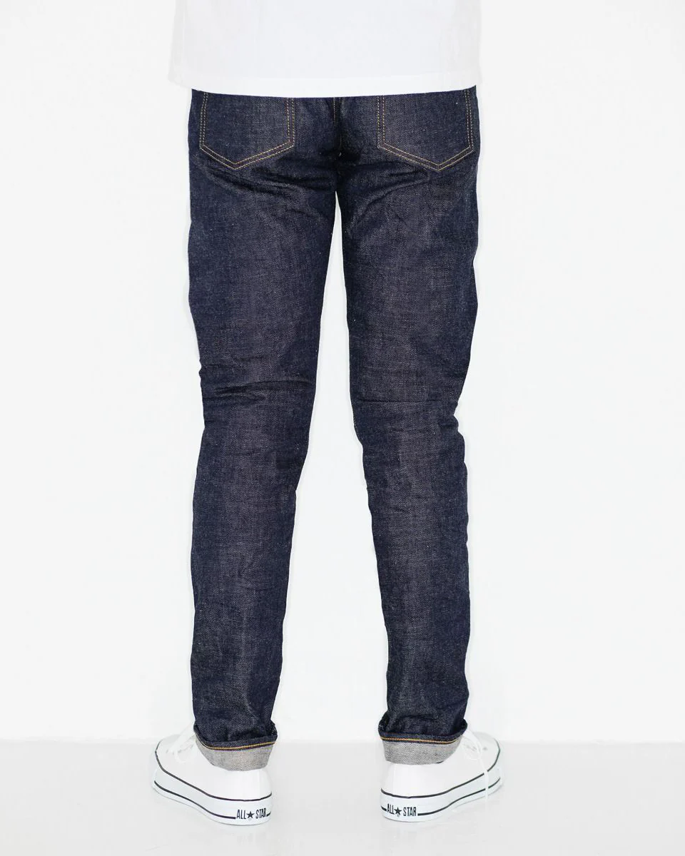 Japan Blue J201 Tapered Fit 14.8oz US Cotton Selvedge Mens Jeans - Indigo - Image 3