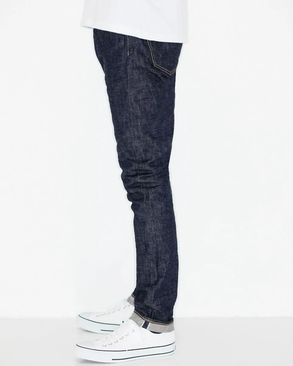 Japan Blue J201 Tapered Fit 14.8oz US Cotton Selvedge Mens Jeans - Indigo - Image 4