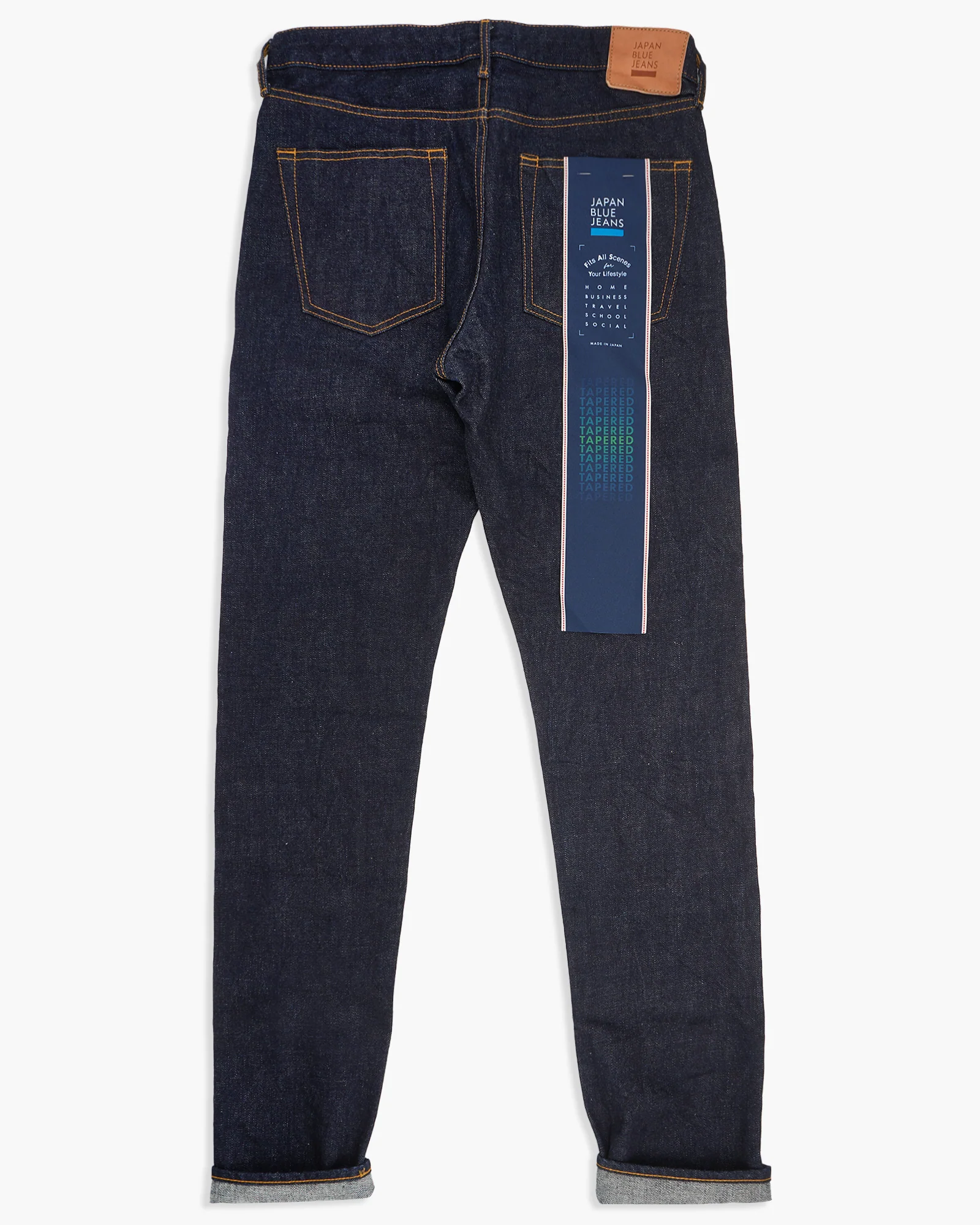 Japan Blue J201 Tapered Fit 14.8oz US Cotton Selvedge Mens Jeans - Indigo - Image 8