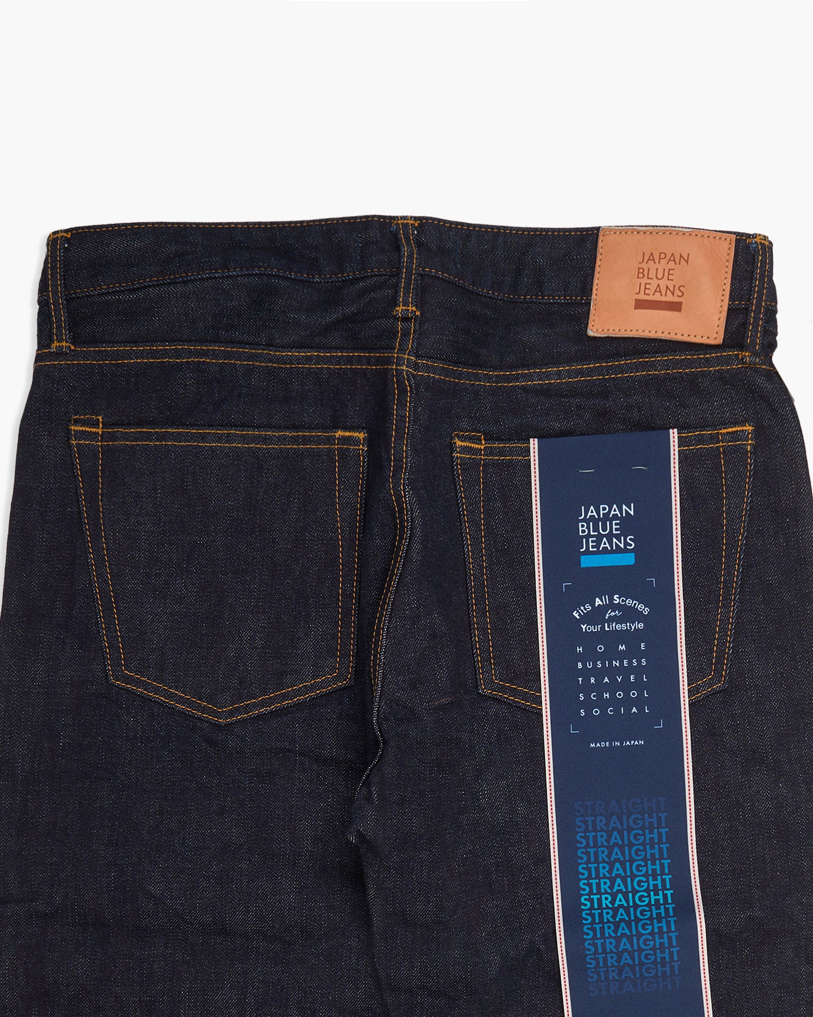 Japan Blue J301 Straight Fit 14.8oz US Cotton Selvedge Mens Jeans - Indigo - Image 11