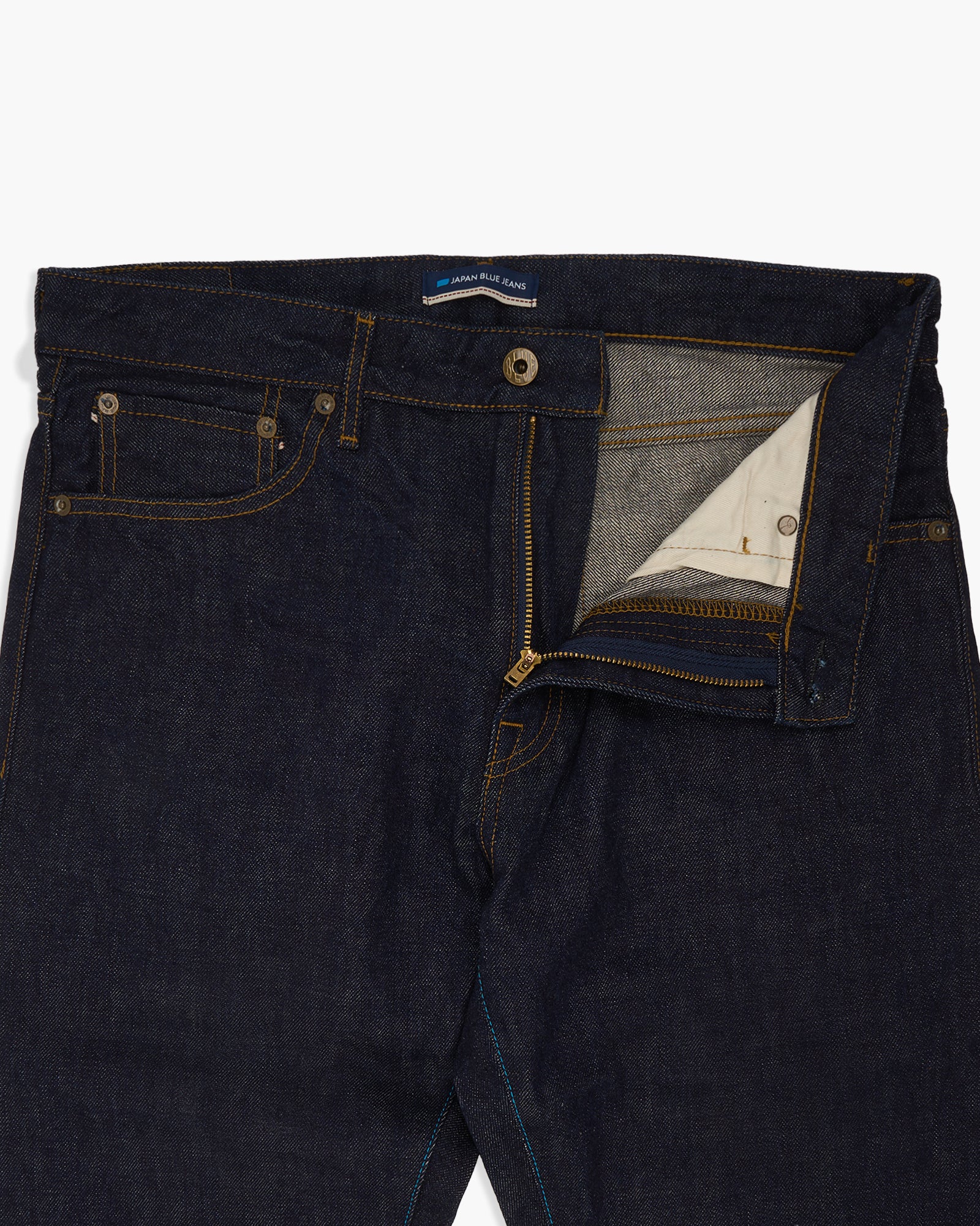 Japan Blue J304 Straight Fit 12.5oz African Cotton Selvedge Mens Jeans - Indigo - Image 11