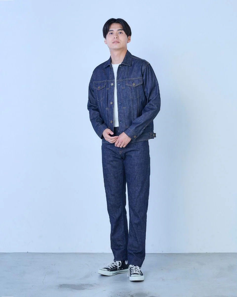Japan Blue J304 Straight Fit 12.5oz African Cotton Selvedge Mens Jeans - Indigo - Image 5