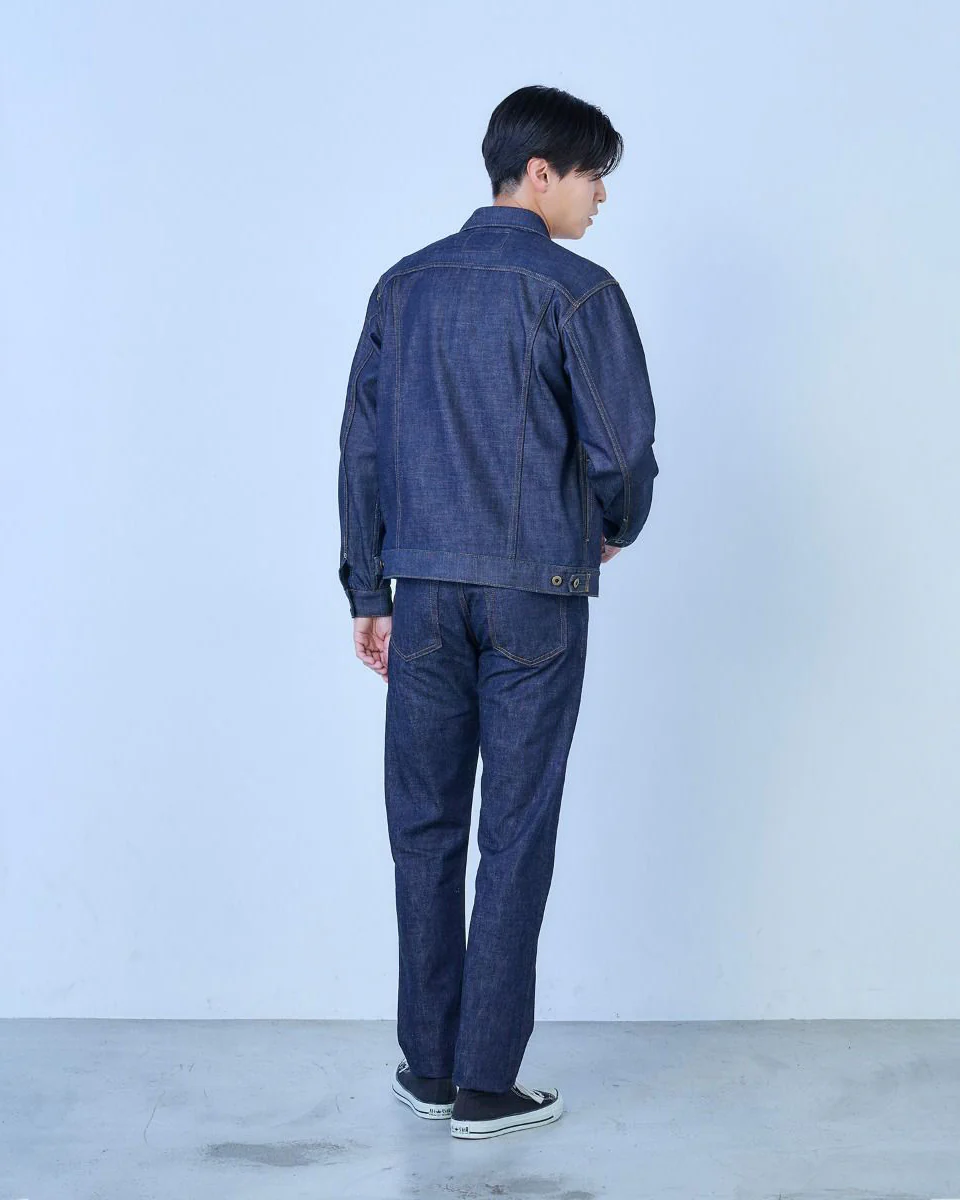 Japan Blue J304 Straight Fit 12.5oz African Cotton Selvedge Mens Jeans - Indigo - Image 7