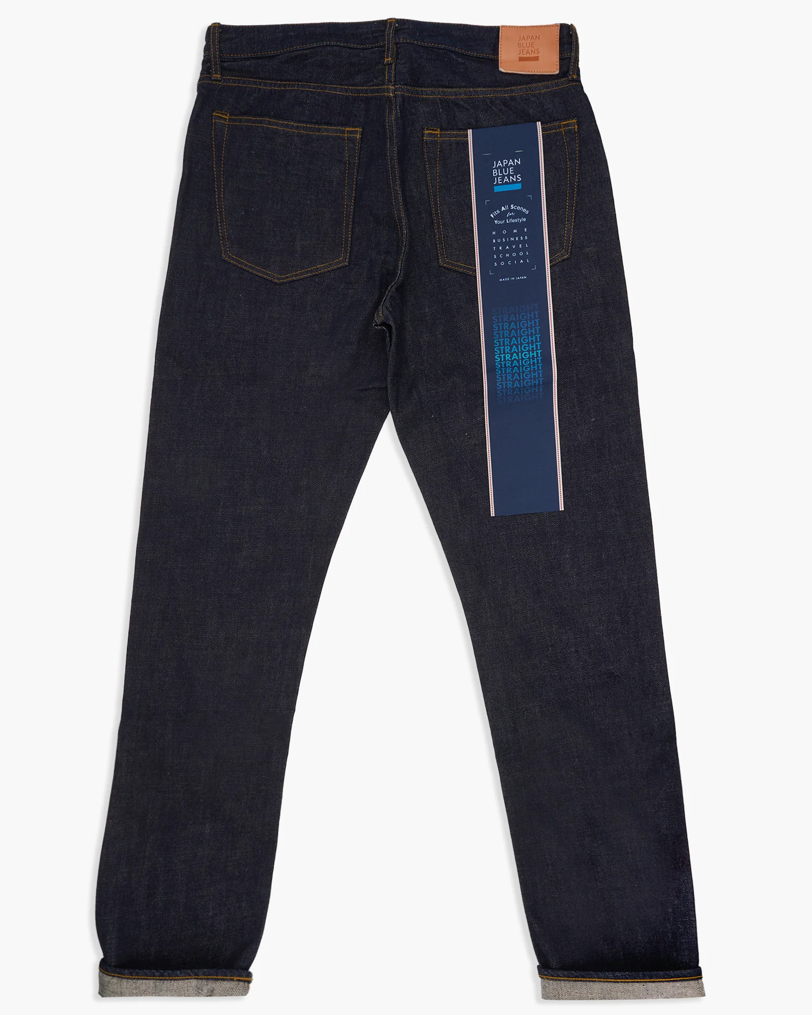 Japan Blue J304 Straight Fit 12.5oz African Cotton Selvedge Mens Jeans - Indigo - Image 8