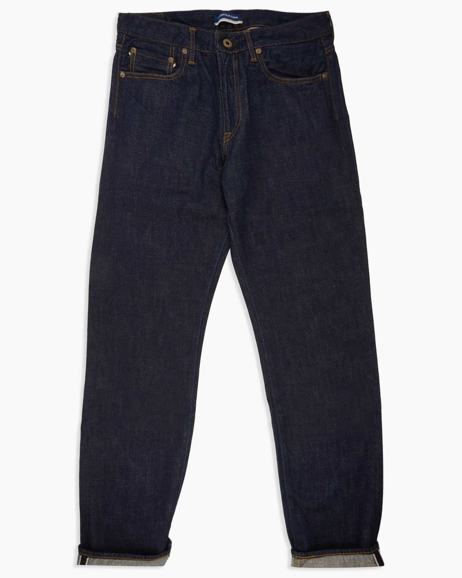 Japan Blue J404 Classic Straight 12.5oz African Cotton Selvedge Mens Jeans - Indigo - Image 9