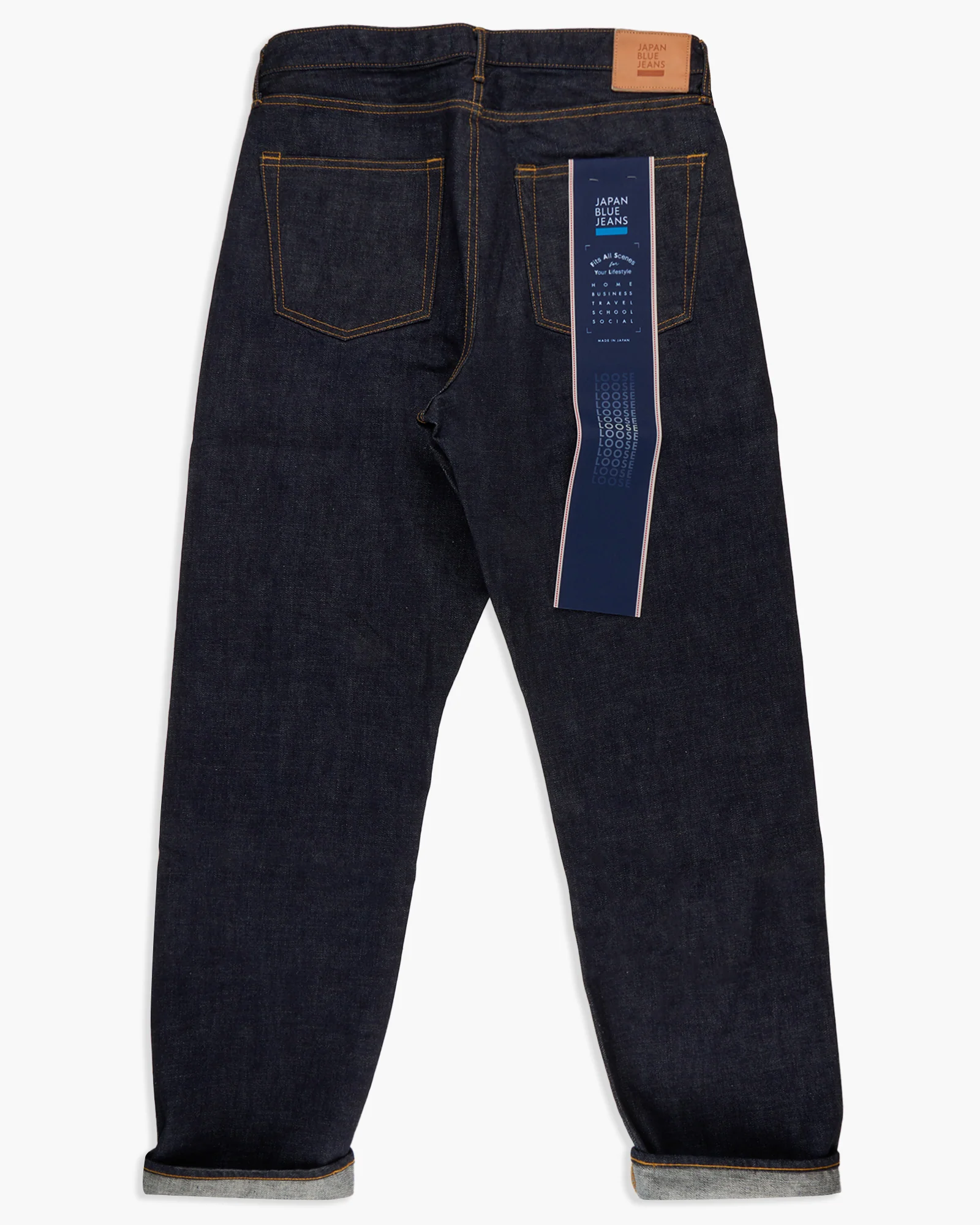 Japan Blue J501 Loose Straight 14.8oz US Cotton Selvedge Mens Jeans - Indigo - Image 10