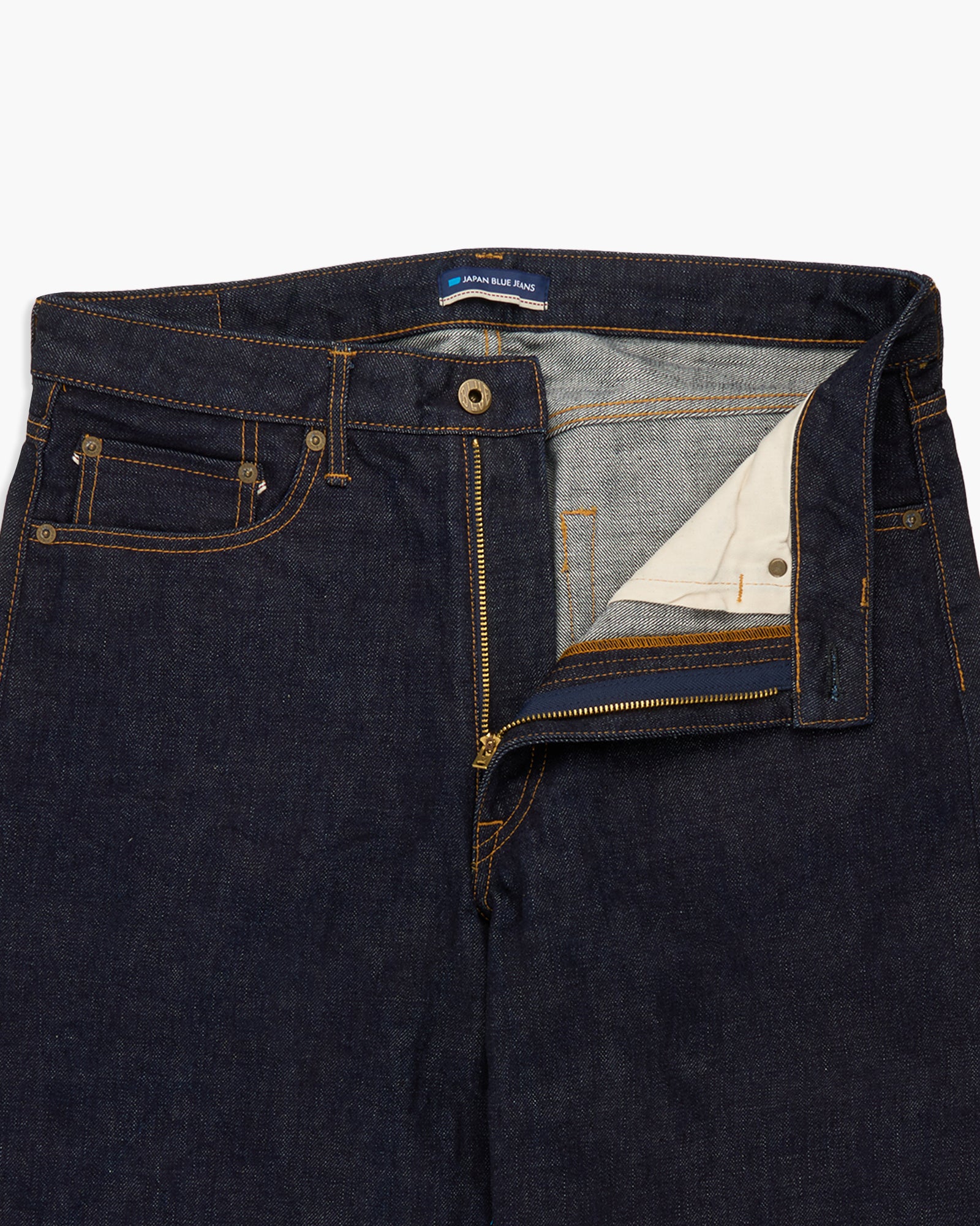 Japan Blue J501 Loose Straight 14.8oz US Cotton Selvedge Mens Jeans - Indigo - Image 11