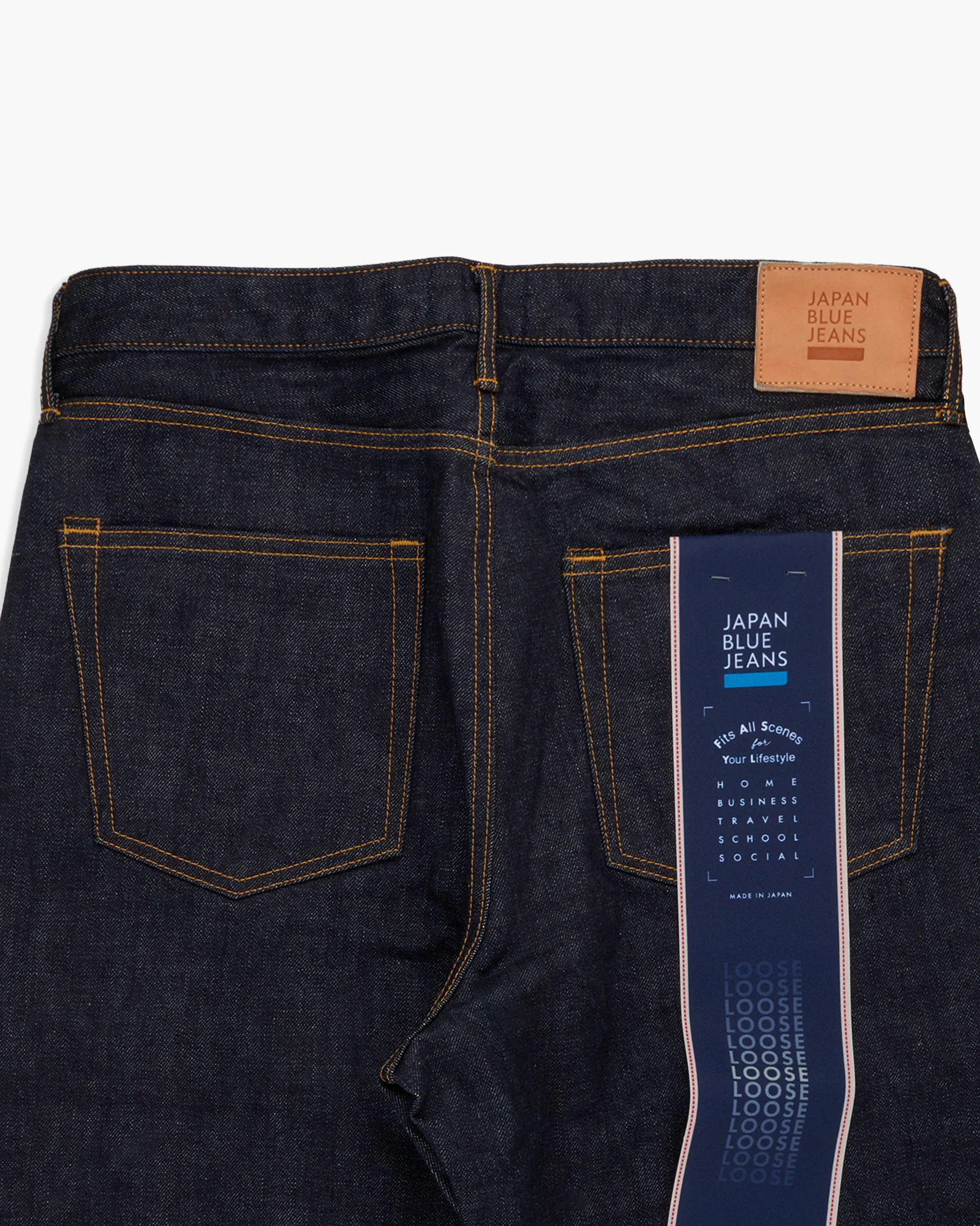 Japan Blue J501 Loose Straight 14.8oz US Cotton Selvedge Mens Jeans - Indigo - Image 12