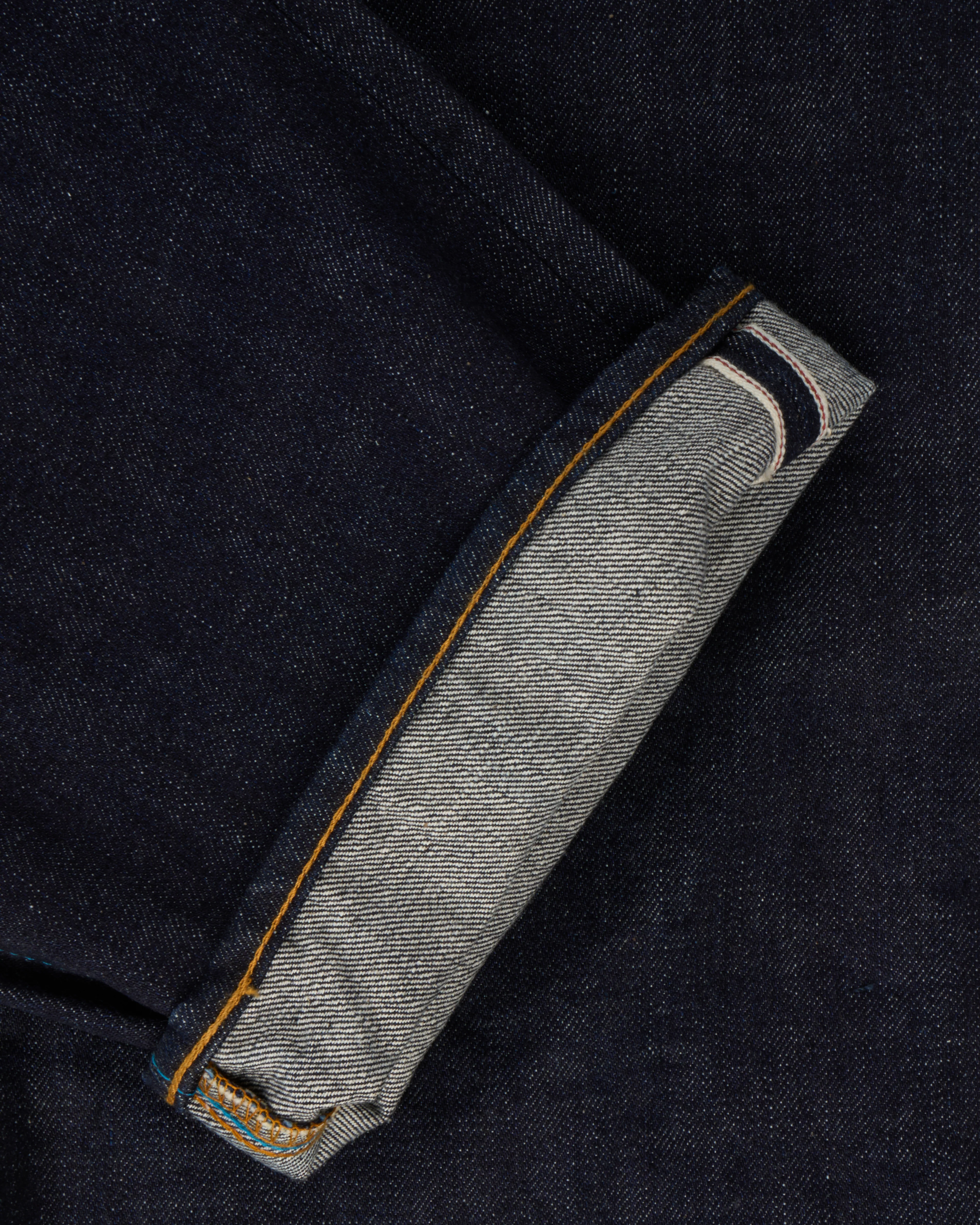 Japan Blue J501 Loose Straight 14.8oz US Cotton Selvedge Mens Jeans - Indigo - Image 13
