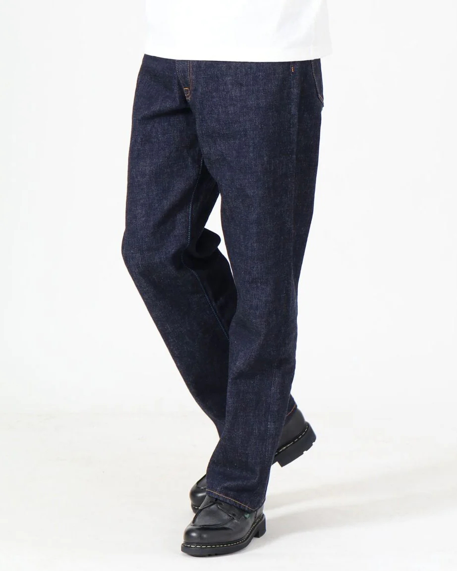 Japan Blue J501 Loose Straight 14.8oz US Cotton Selvedge Mens Jeans - Indigo - Image 3