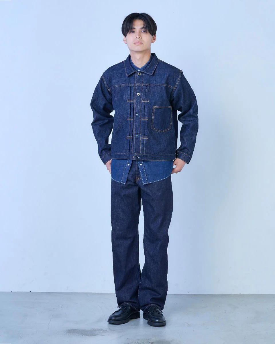 Japan Blue J501 Loose Straight 14.8oz US Cotton Selvedge Mens Jeans - Indigo - Image 6