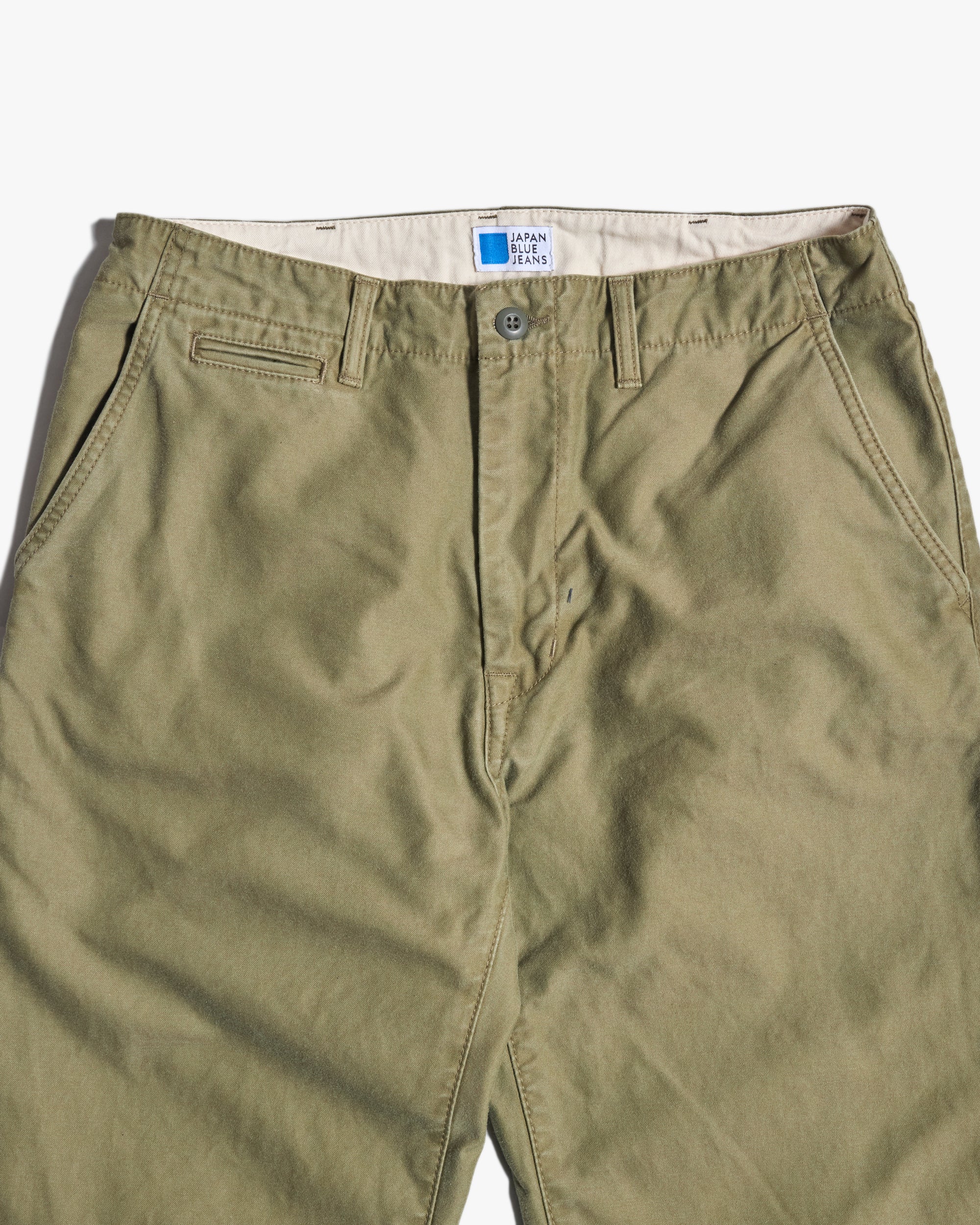 Japan Blue JBPT1026 Regular Fit Trousers - Olive - Image 3