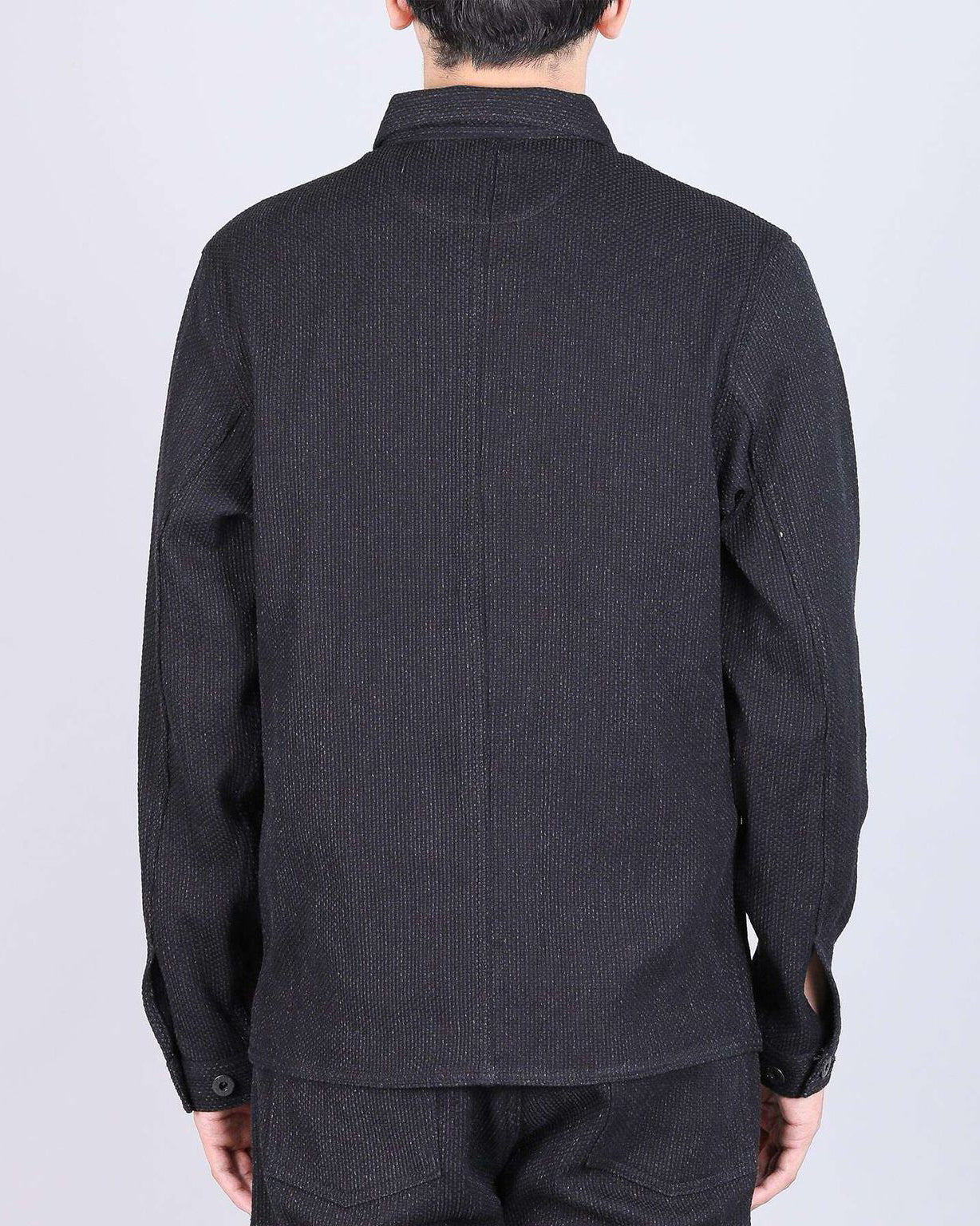 Japan Blue Jeans JBOT1324 Sashiko Coverall Jacket - Black - Image 3