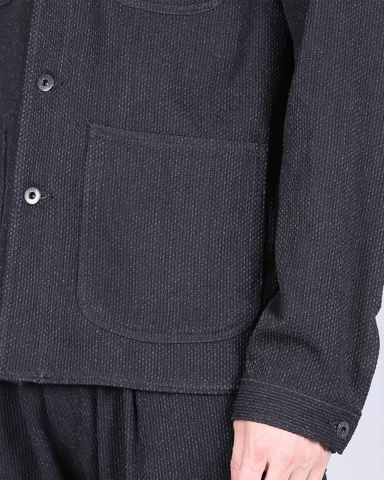 Japan Blue Jeans JBOT1324 Sashiko Coverall Jacket - Black - Image 5