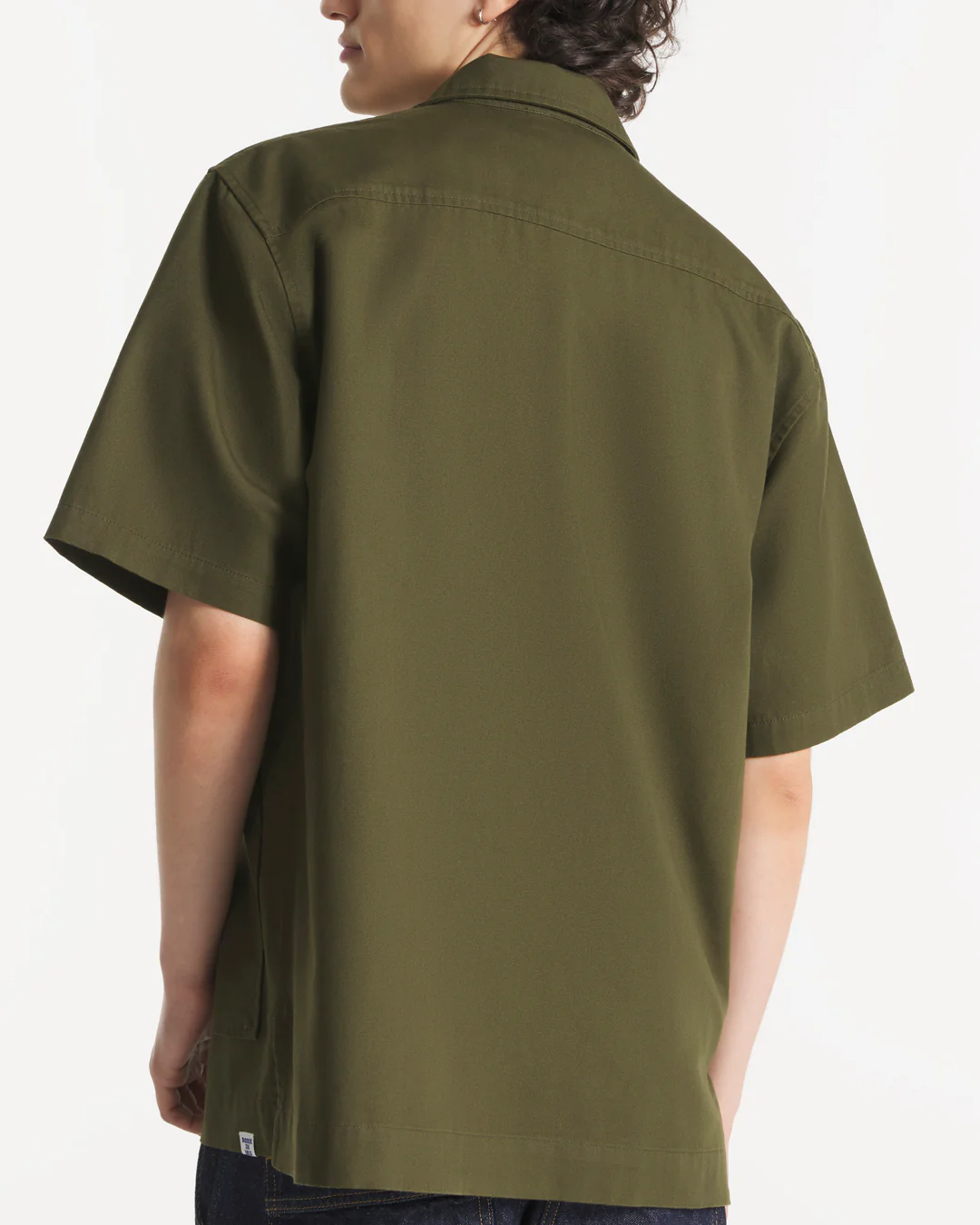 Le Mont St Michel Calao Oversized Shirt - Olive - Image 4