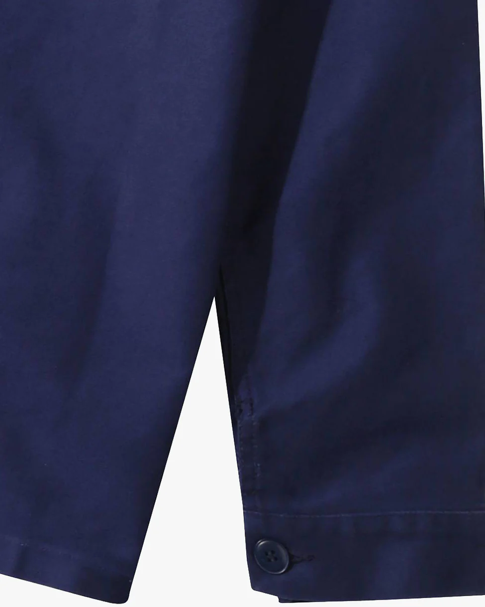 Le Mont St Michel Moleskin Authentic Work Jacket - Blue - Image 5