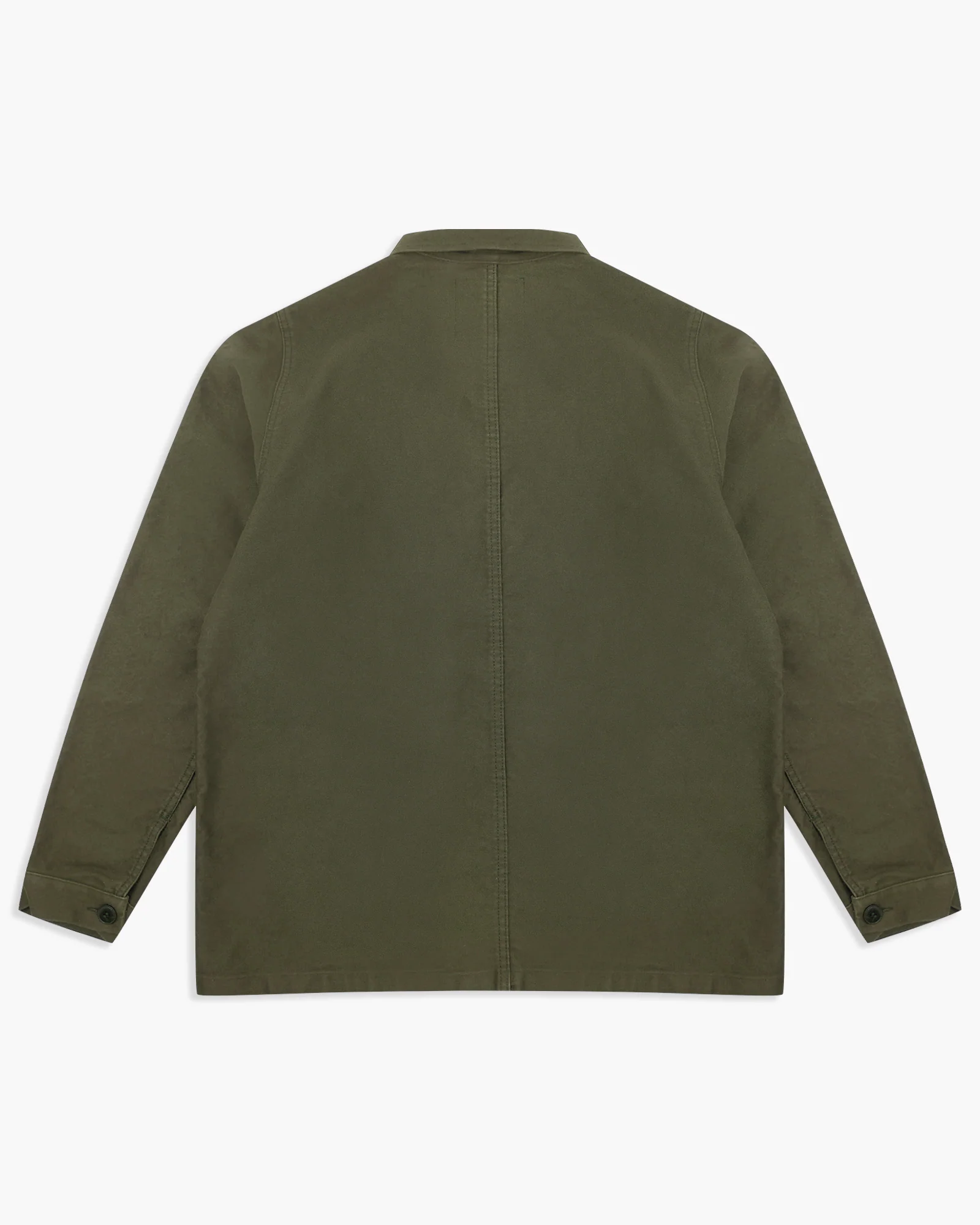 Le Mont St Michel Moleskin Authentic Work Jacket - Khaki - Image 6