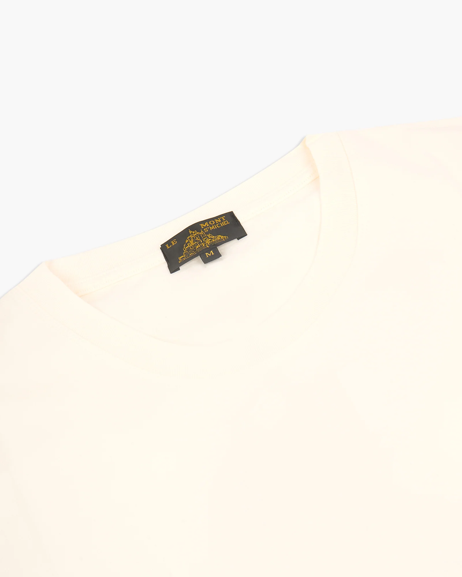 Le Mont St Michel Tobin Circular Knit Tee - Off White - Image 2