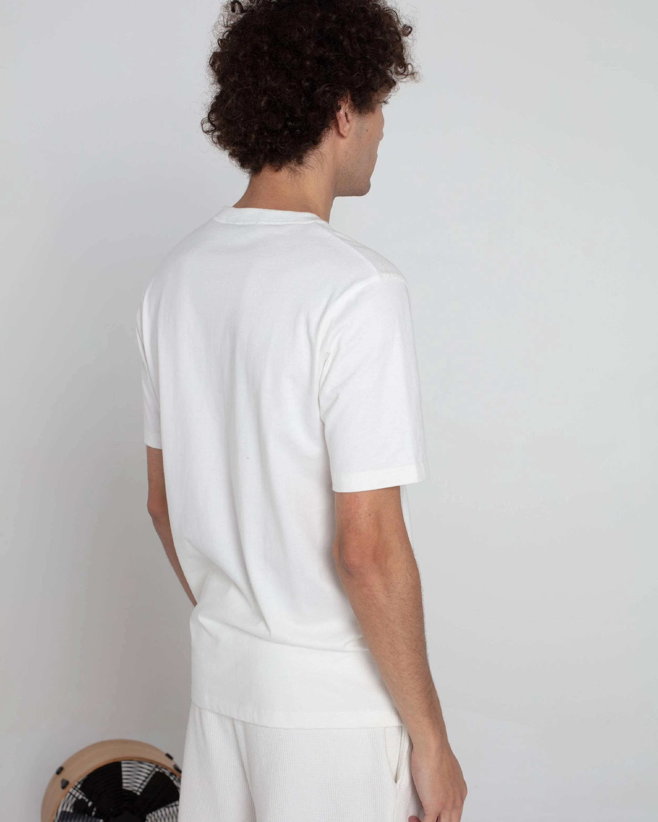 Le Mont St Michel Trenor Henley Tee - Off White - Image 4