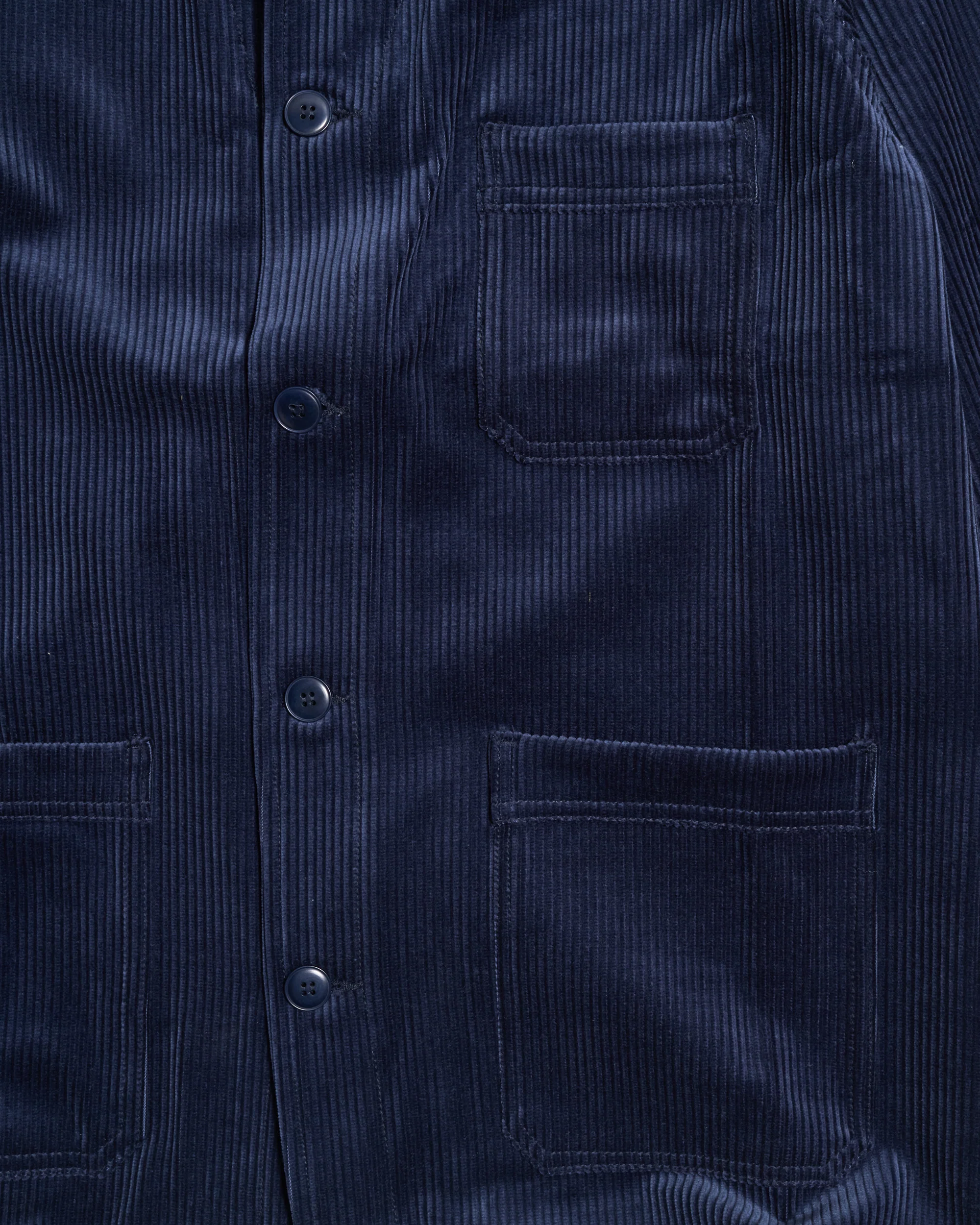 Le Mont St Michel Vancouver Corduroy Work Jacket - Navy - Image 5