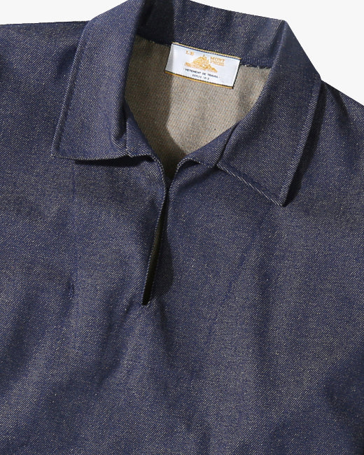 Le Mont St Michel Vilhelm Heavy Twill Vareuse - Navy - Image 5