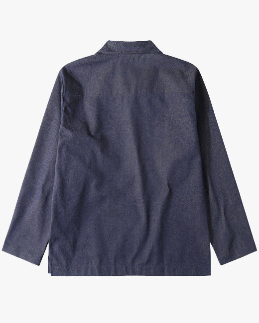 Le Mont St Michel Vilhelm Heavy Twill Vareuse - Navy - Image 7