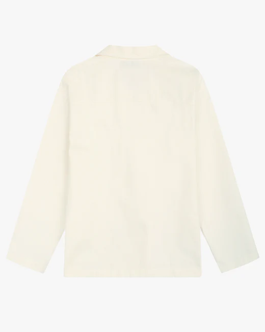Le Mont St Michel Vilhelm Heavy Twill Vareuse - Off White - Image 6