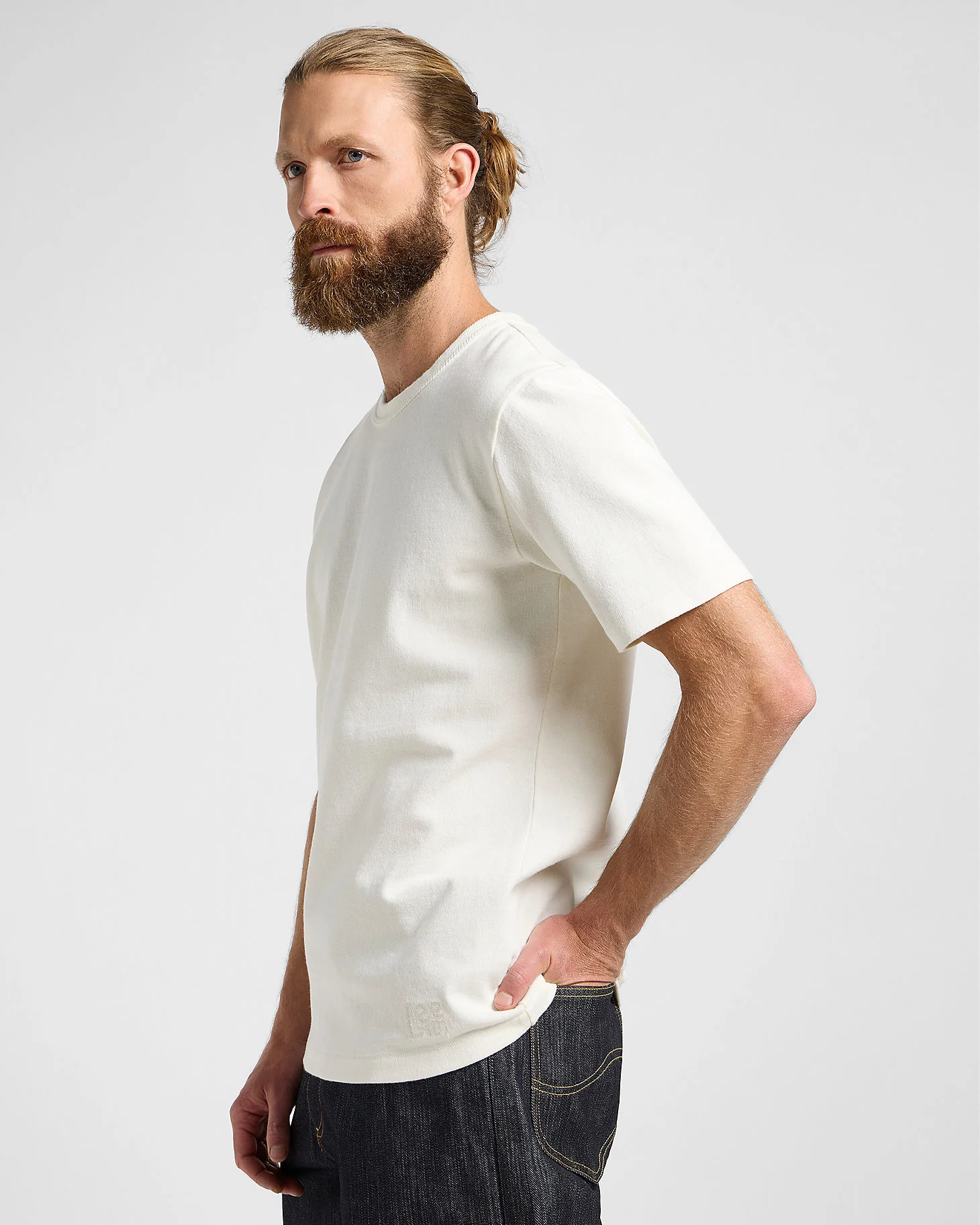Lee 101 Core Tee - Ecru - Image 4