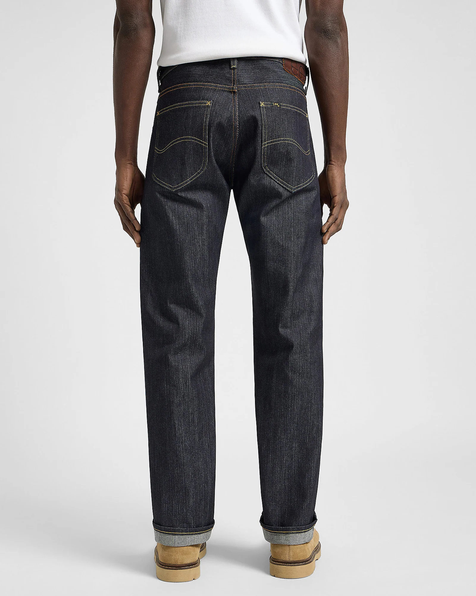 Lee 101 Z Made In Japan Regular Fit Kaihara Recycled Cotton 14.75oz Selvedge Mens Jeans - Dry - Image 4