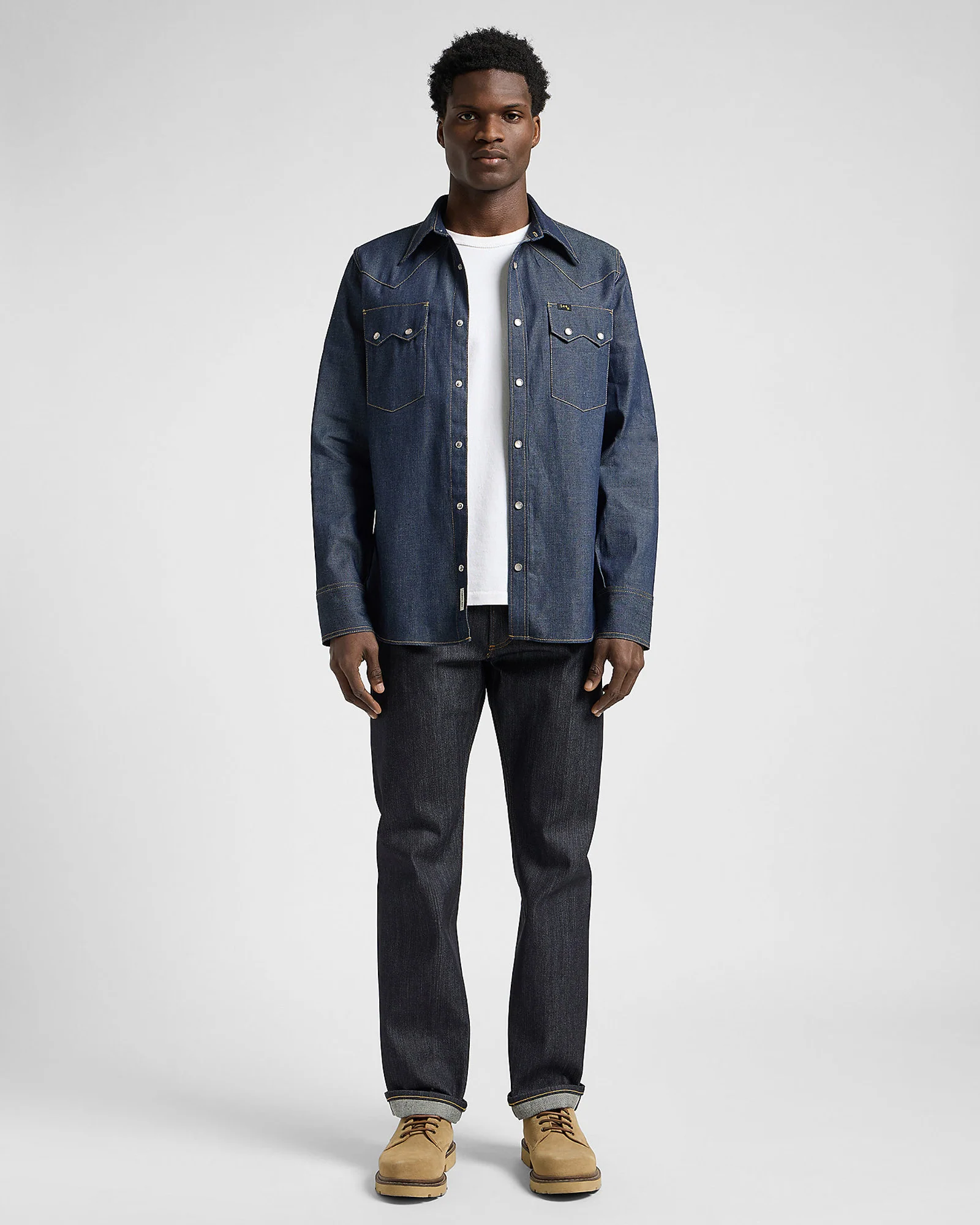Lee 101 Z Made In Japan Regular Fit Kaihara Recycled Cotton 14.75oz Selvedge Mens Jeans - Dry - Image 6
