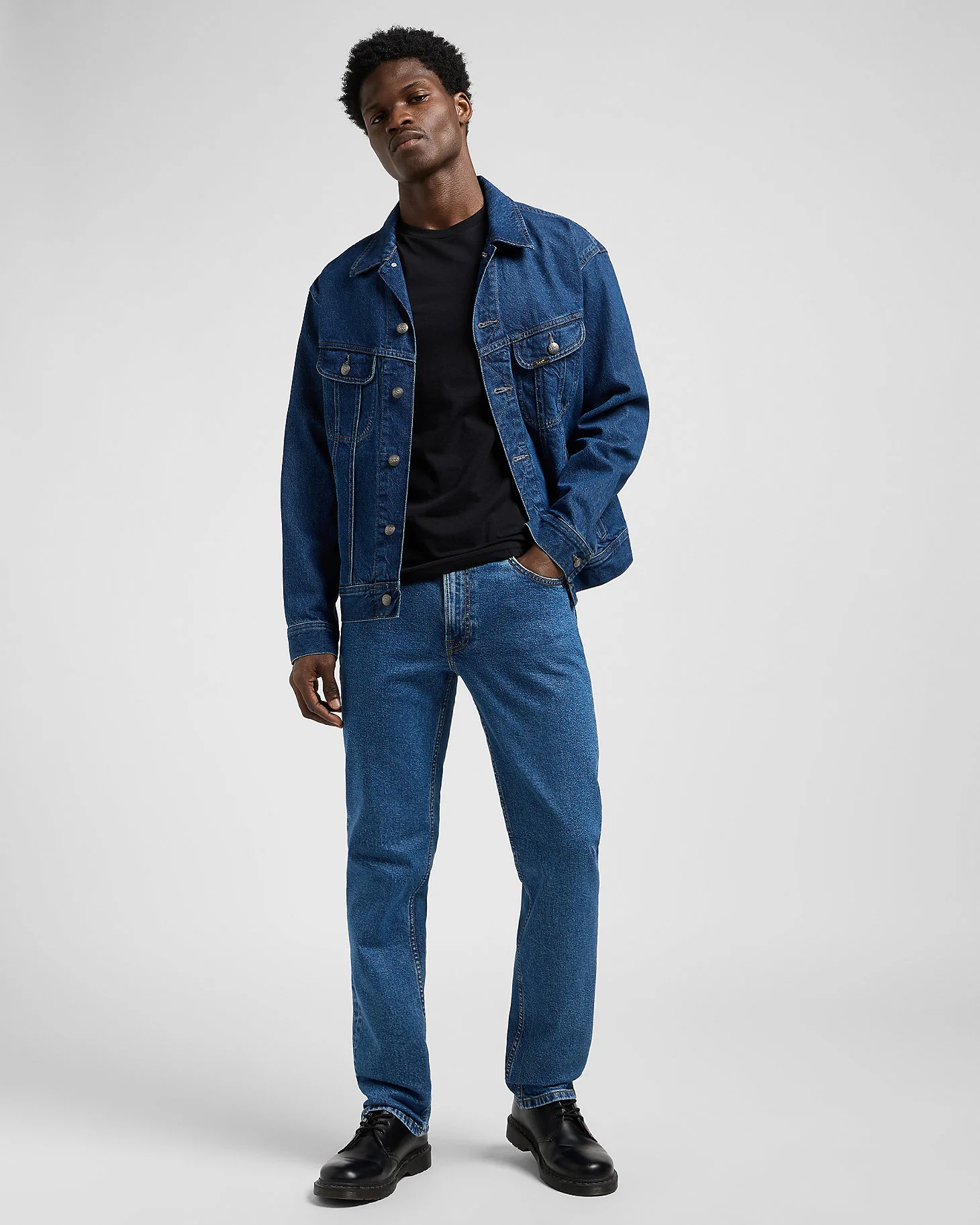Lee Brooklyn Straight Regular Fit Mens Jeans - Belmont - Image 3