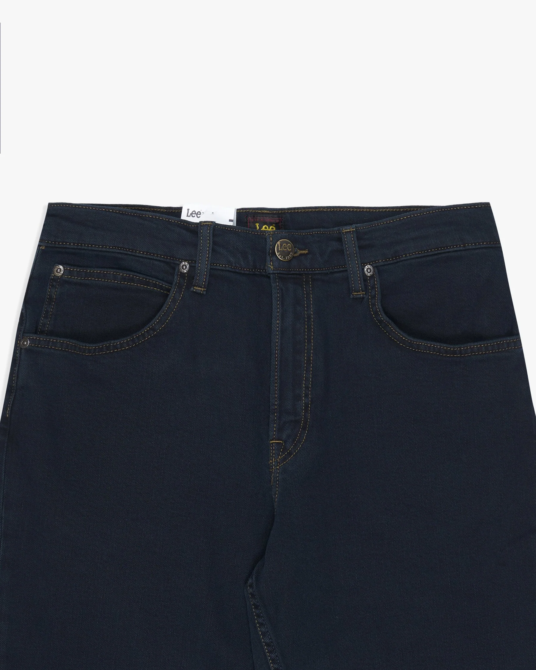 Lee Brooklyn Straight Regular Fit Mens Jeans - Blue Black - Image 9