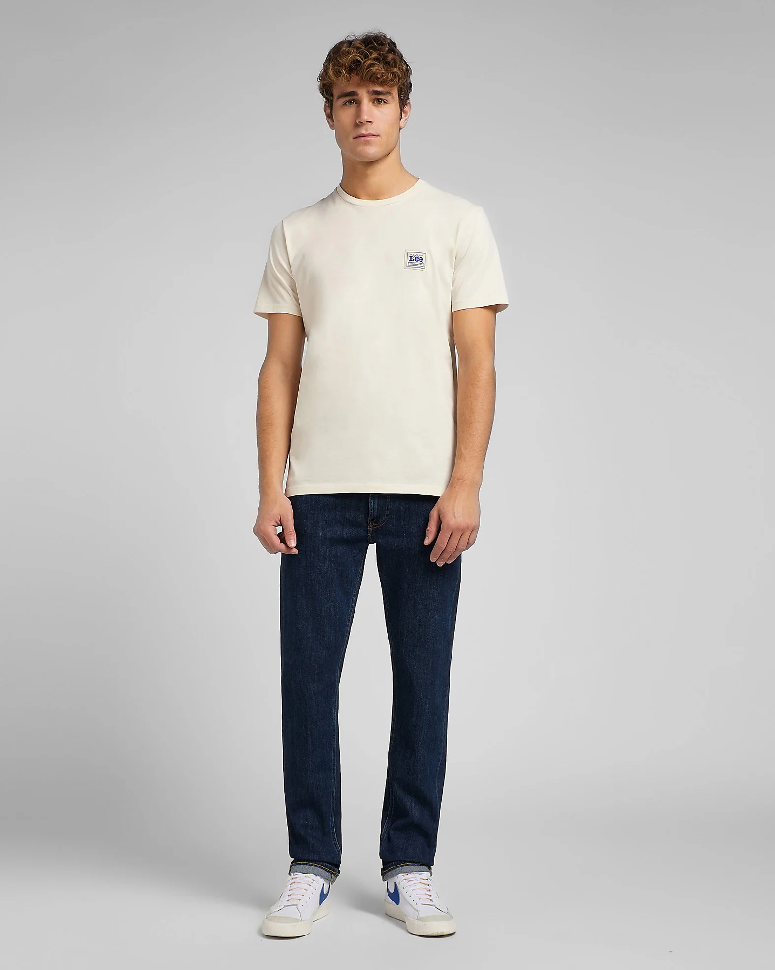Lee Daren Zip Fly Regular Fit Mens Jeans - Deep Dark Stone - Image 5