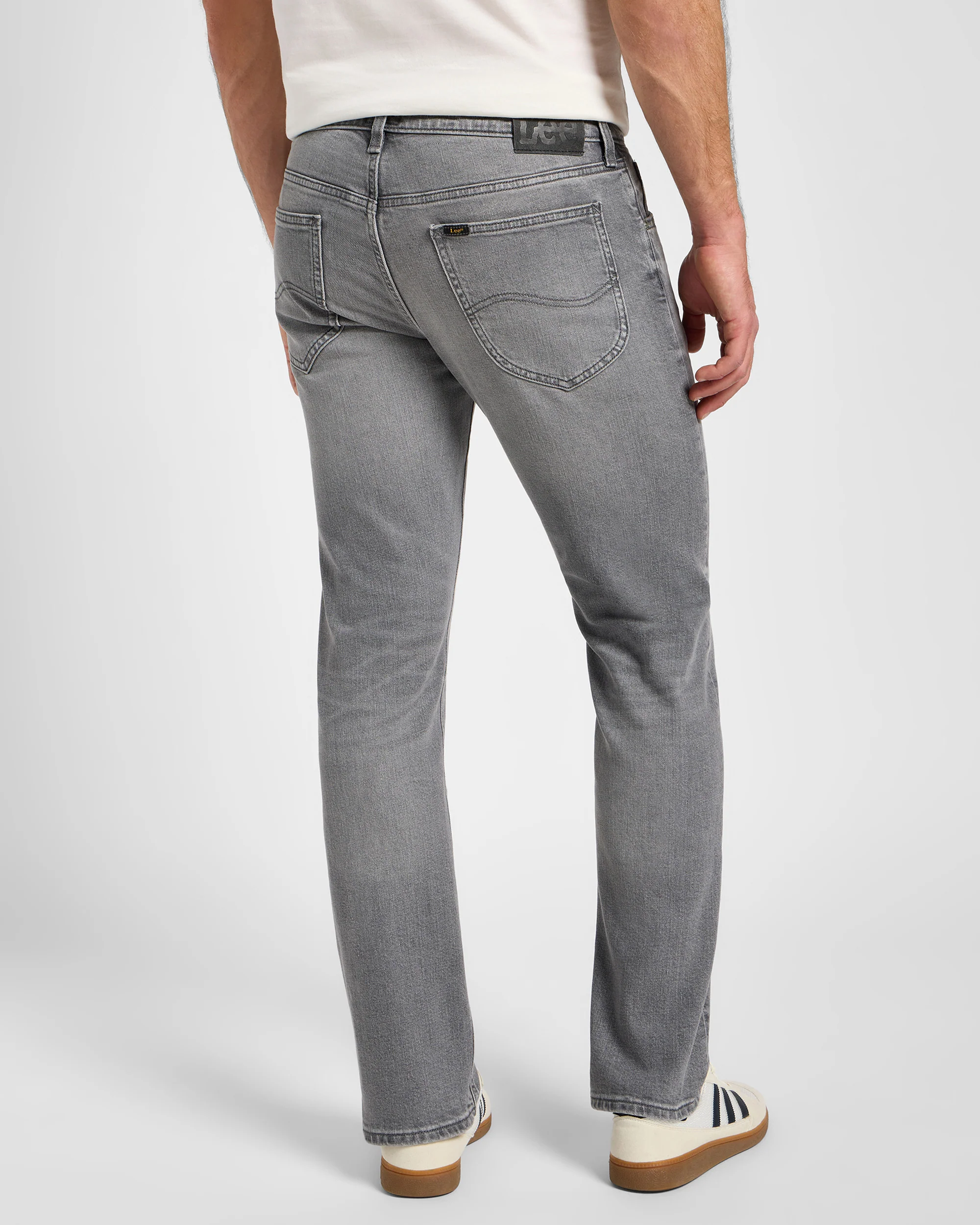 Lee Daren Zip Fly Regular Fit Mens Jeans - Washed Out - Image 4