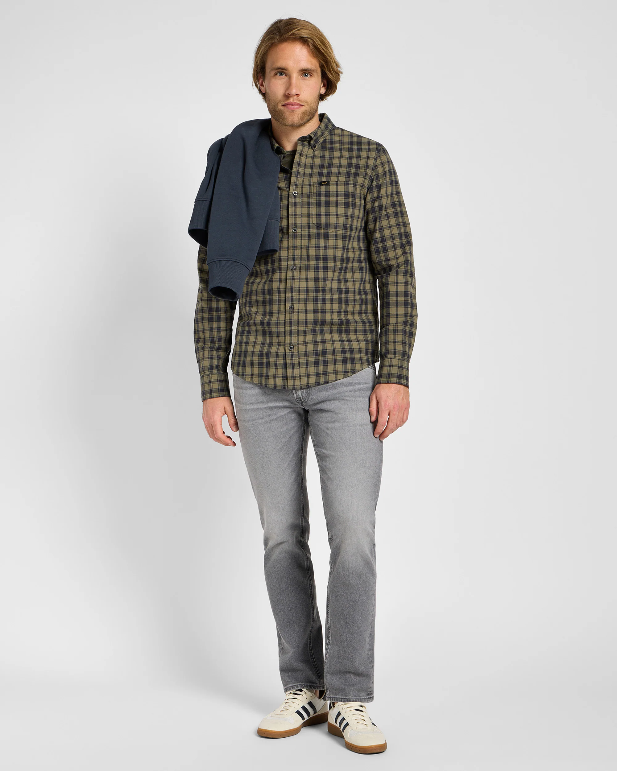 Lee Daren Zip Fly Regular Fit Mens Jeans - Washed Out - Image 5