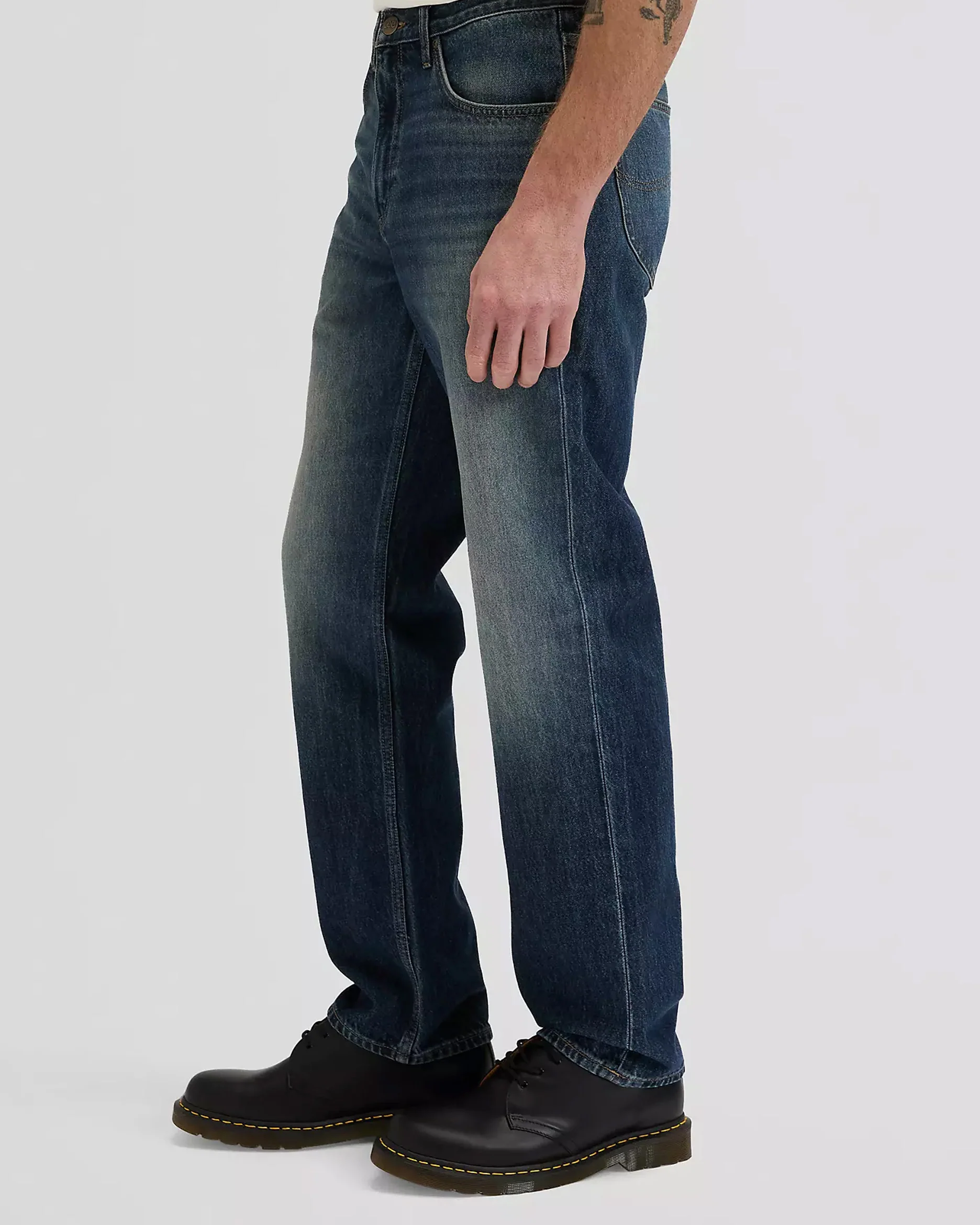 Lee Haden Relaxed Straight Mens Jeans - Carlo - Image 5