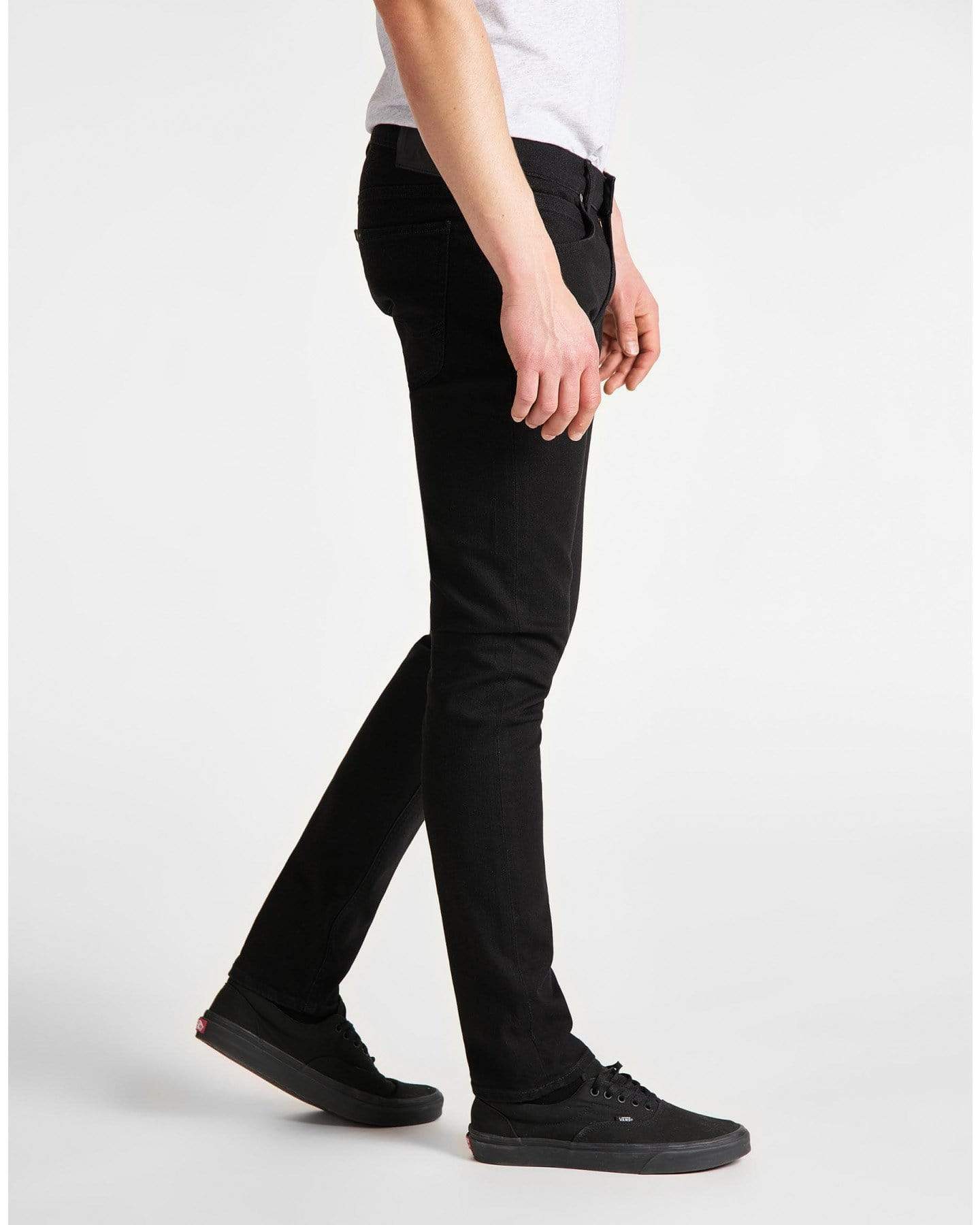 Lee Luke Slim Tapered Mens Jeans - Clean Black - Image 4