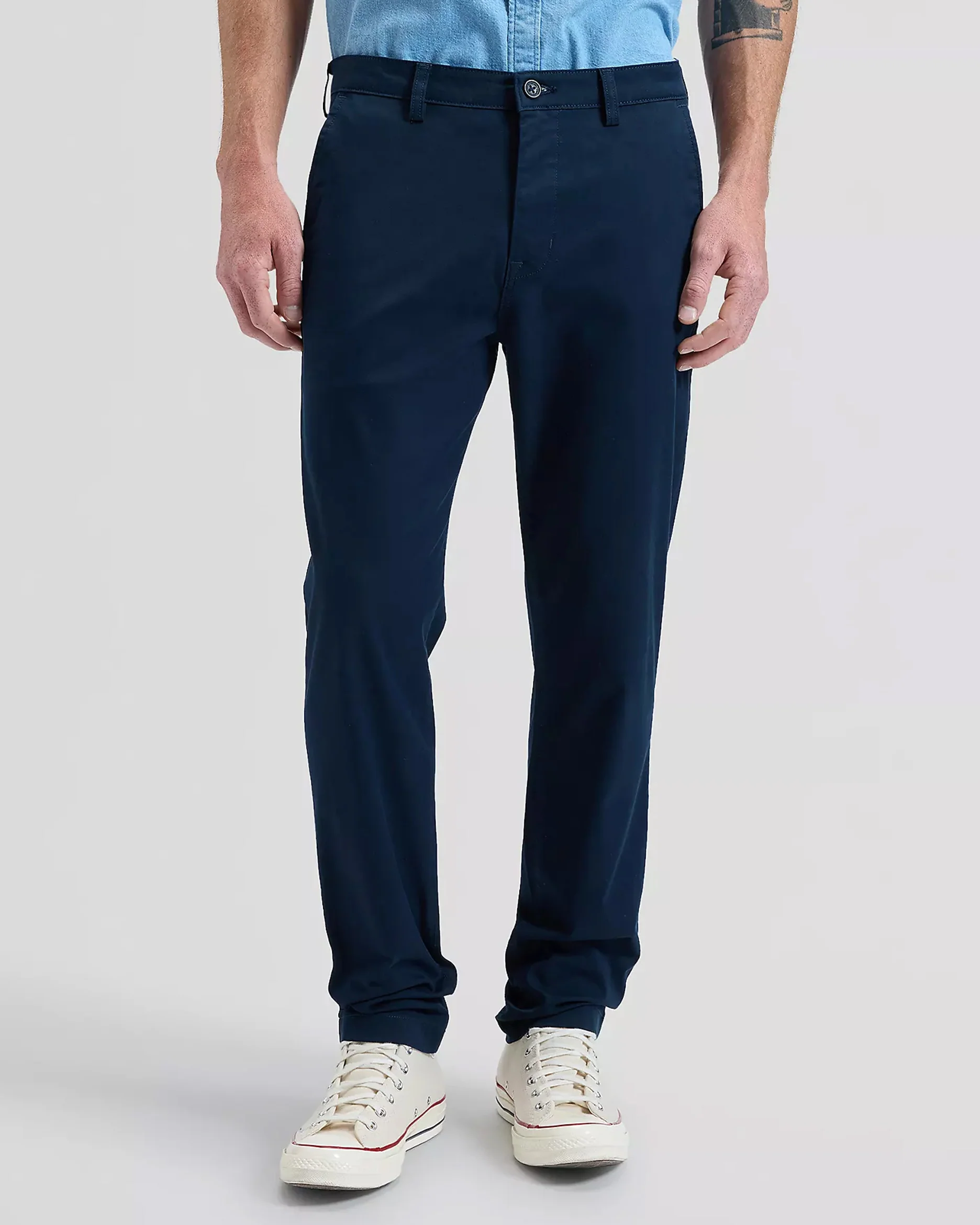 Lee Regular Fit Mens Chinos - Rivet Navy