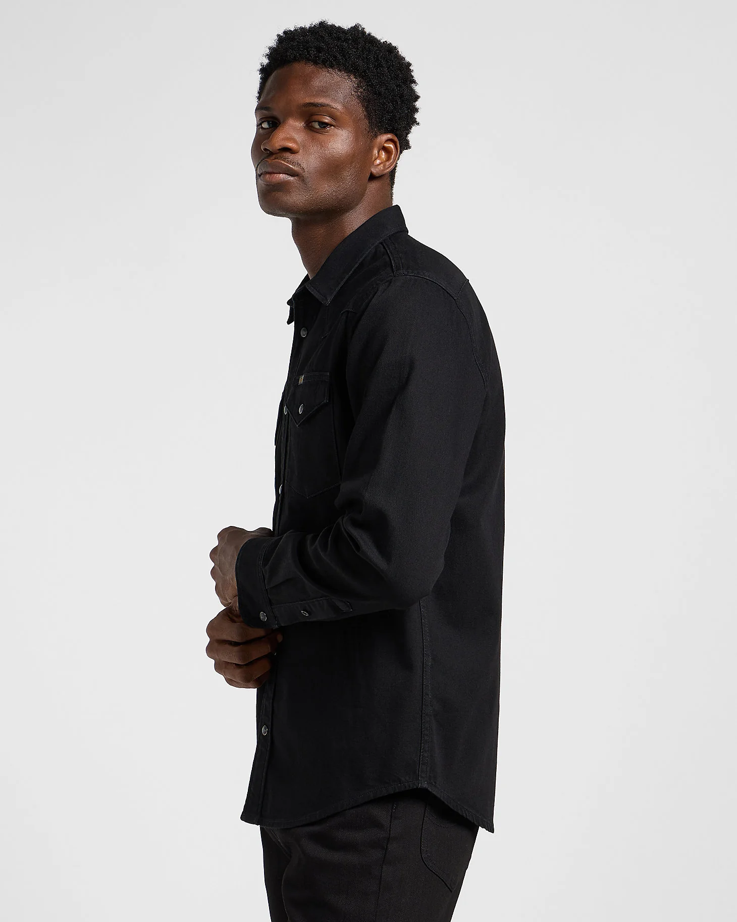 Lee Regular Western Denim Shirt - Black - Image 4